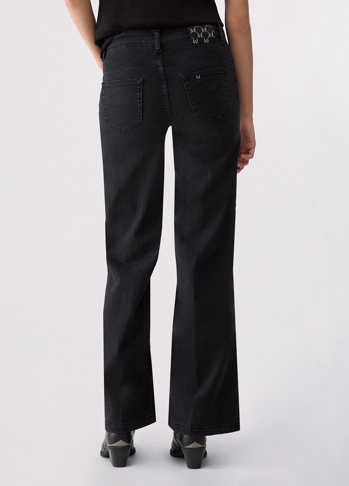 LIU JO BLUE DENIM-UXX045DS060 87400-ECS B.UP FLARE H.W.