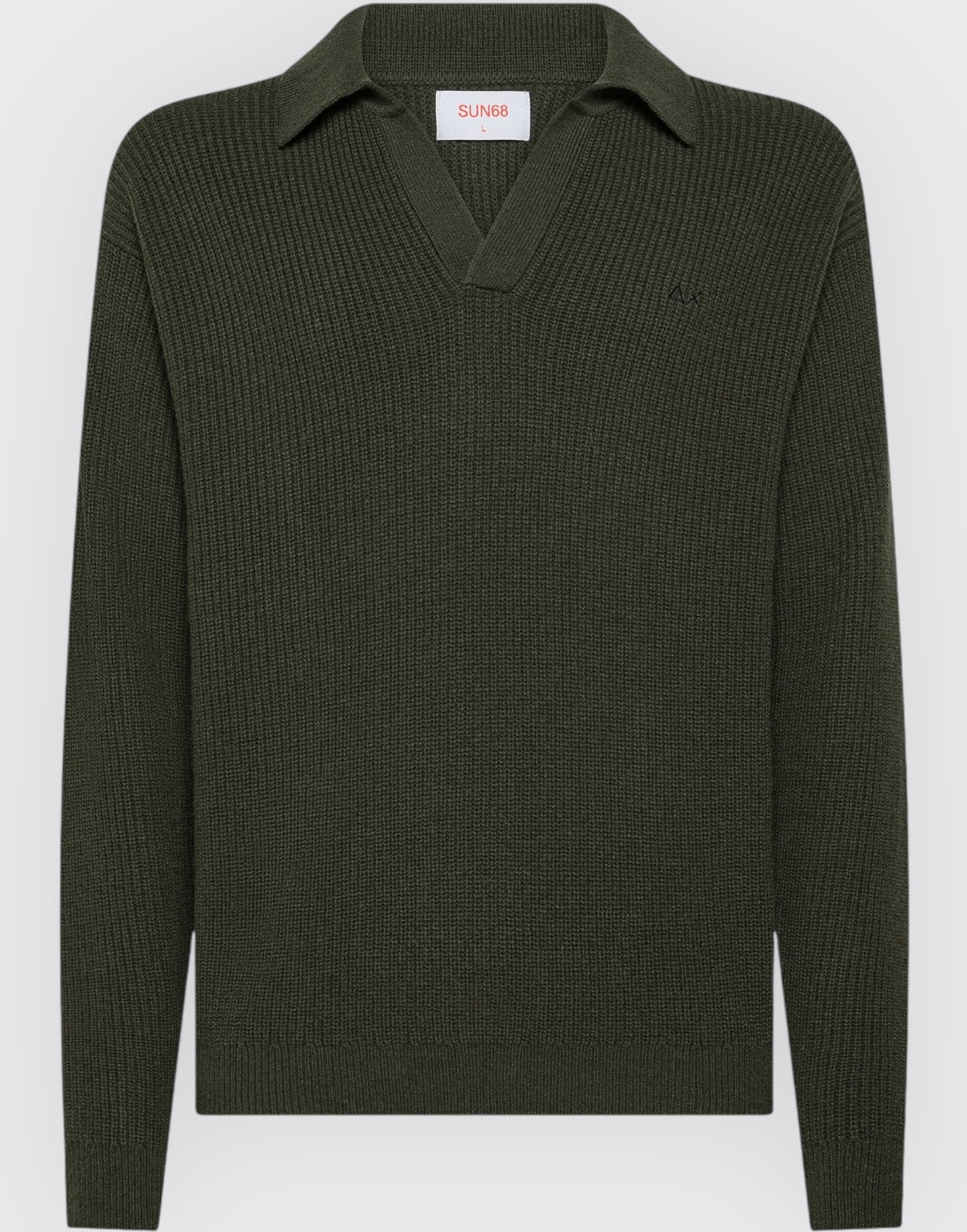 Polo sweater english rib l/s