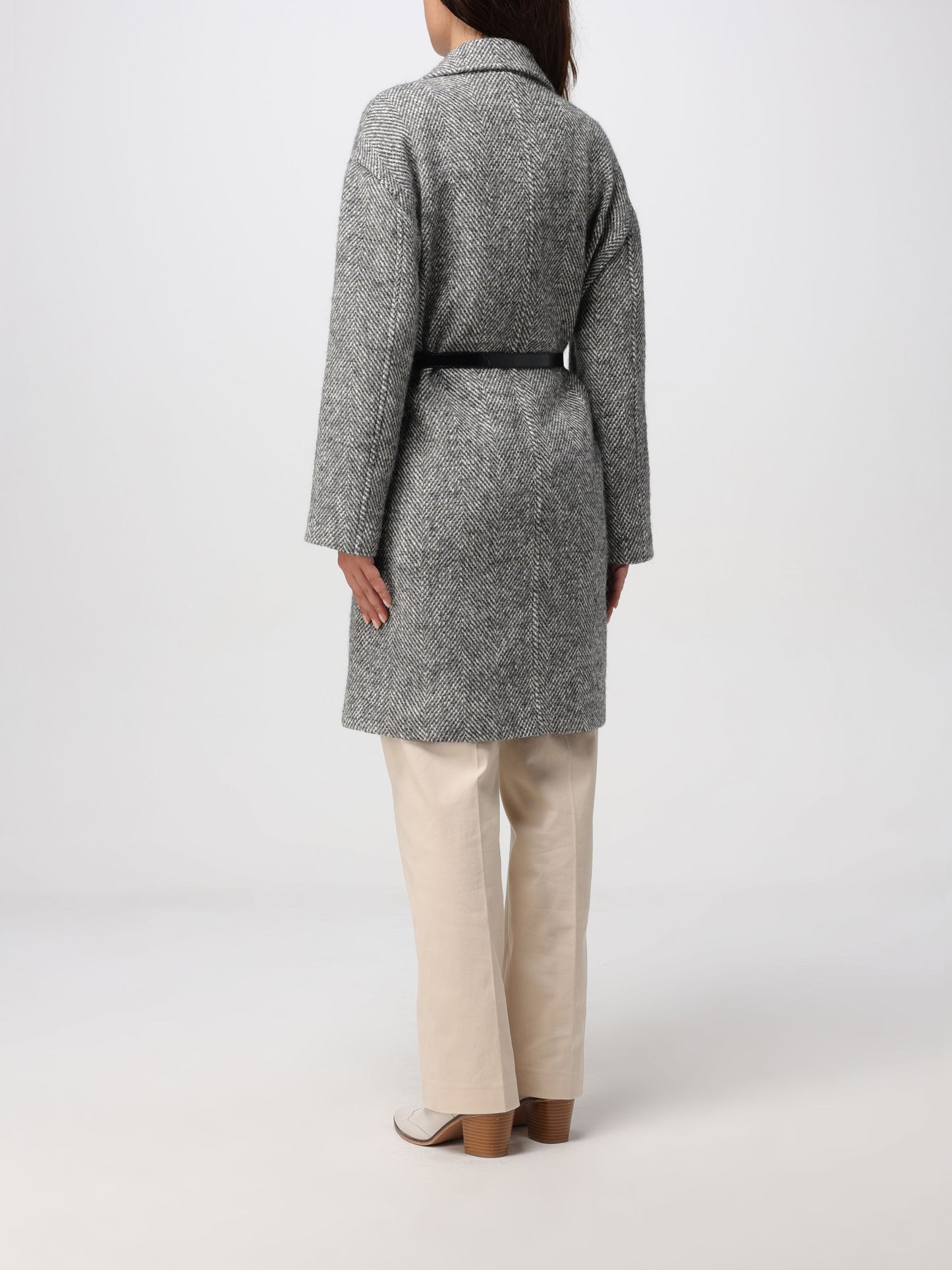 Cappotto con cintura