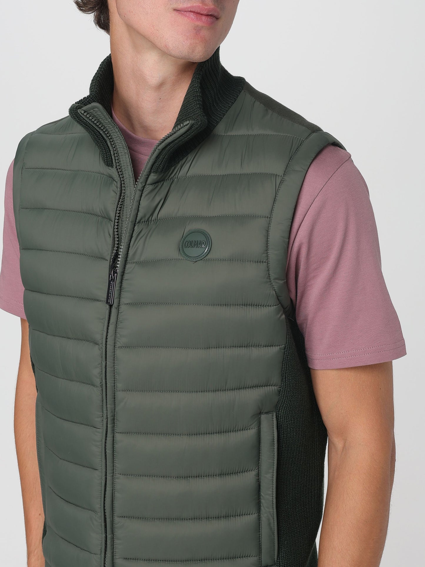 Gilet multimateriale