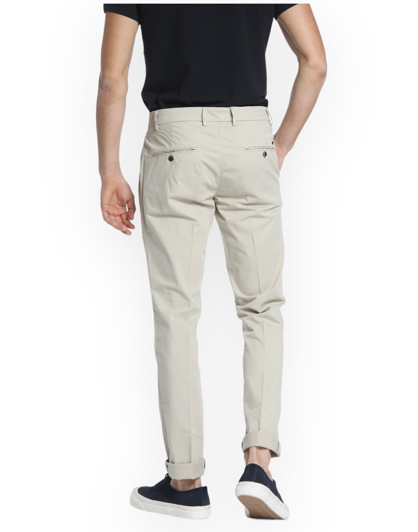 Milano style pantalone chino uomo in gabardine
