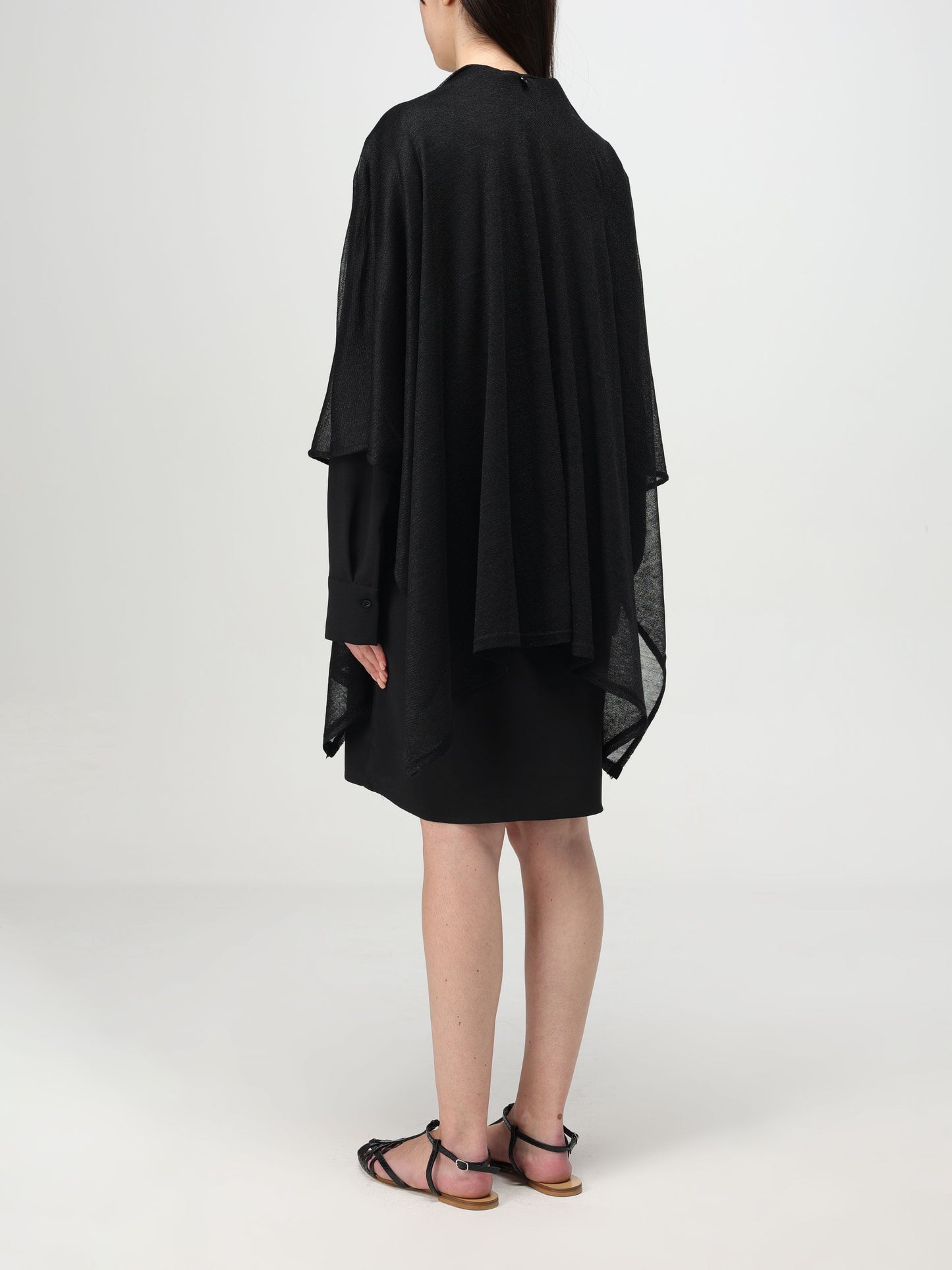 Poncho knitwear lurex