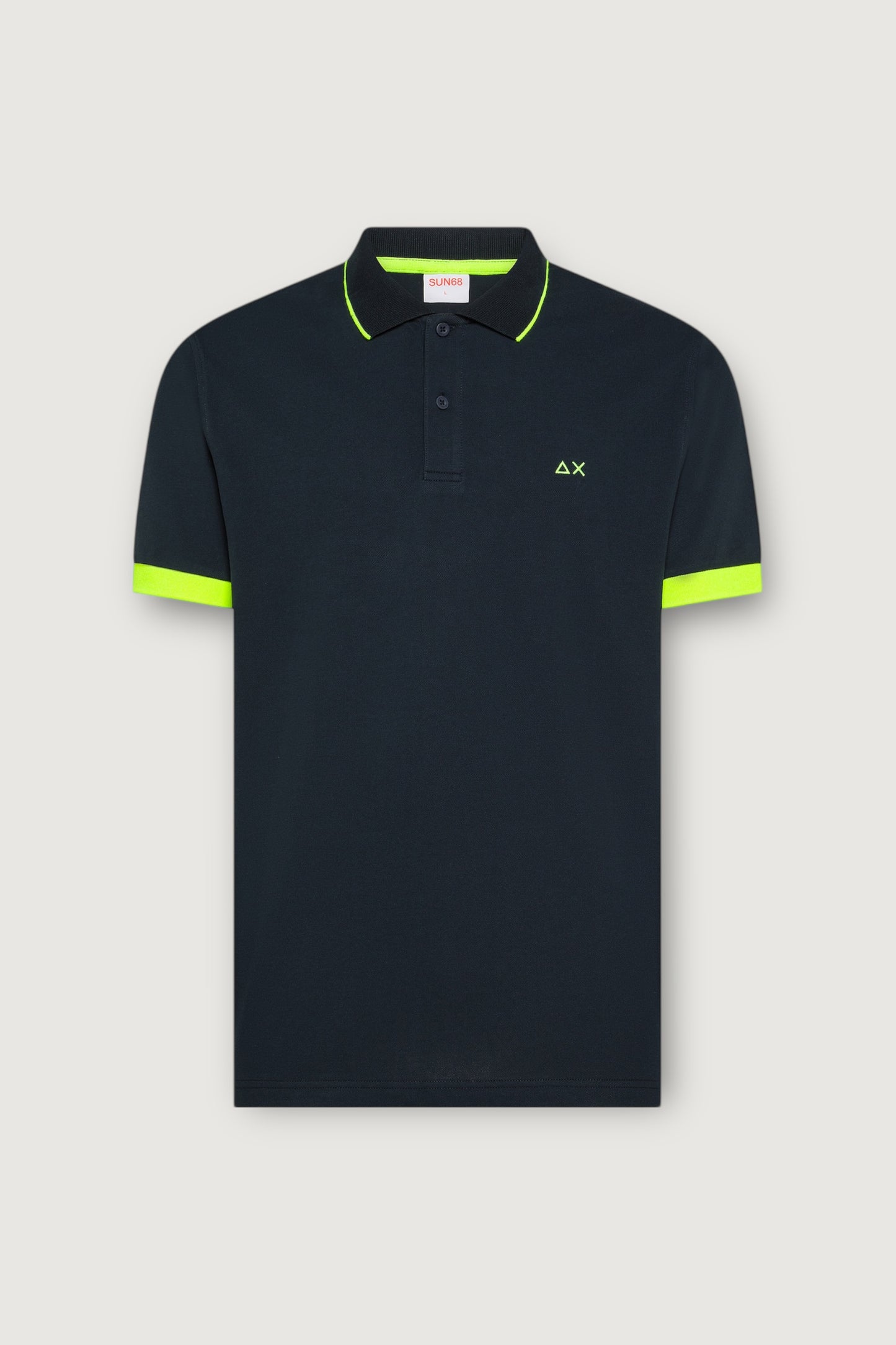 Polo small stripes fluo s/s