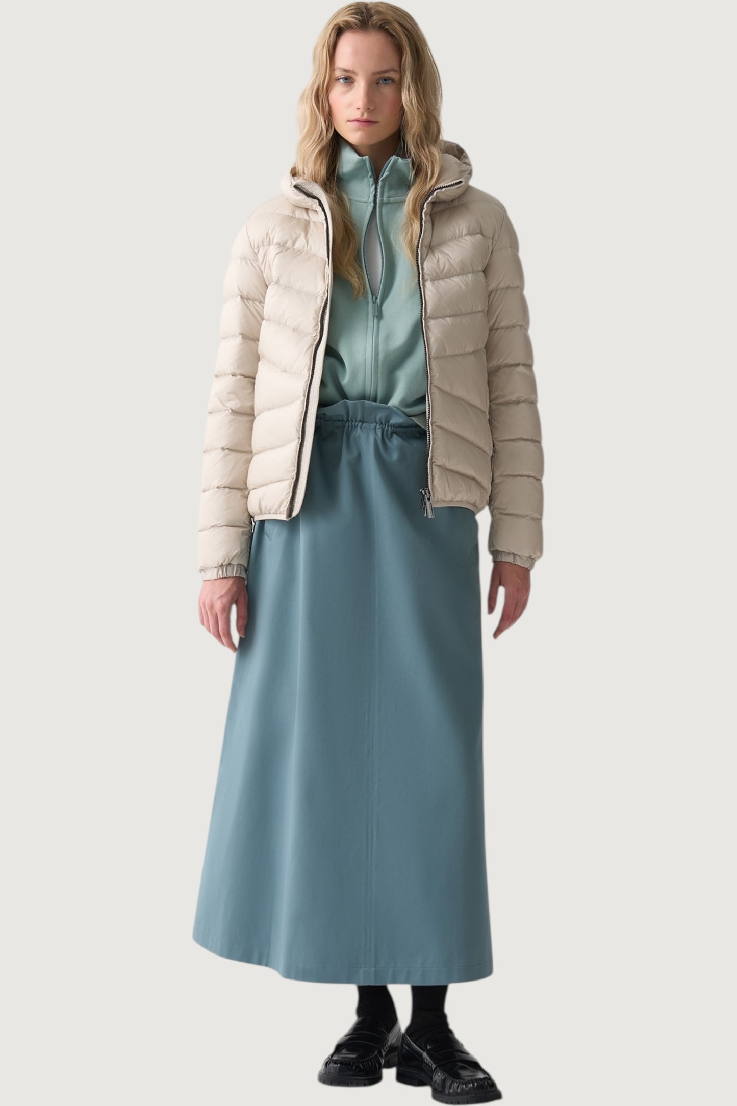 Piumino con cappuccio