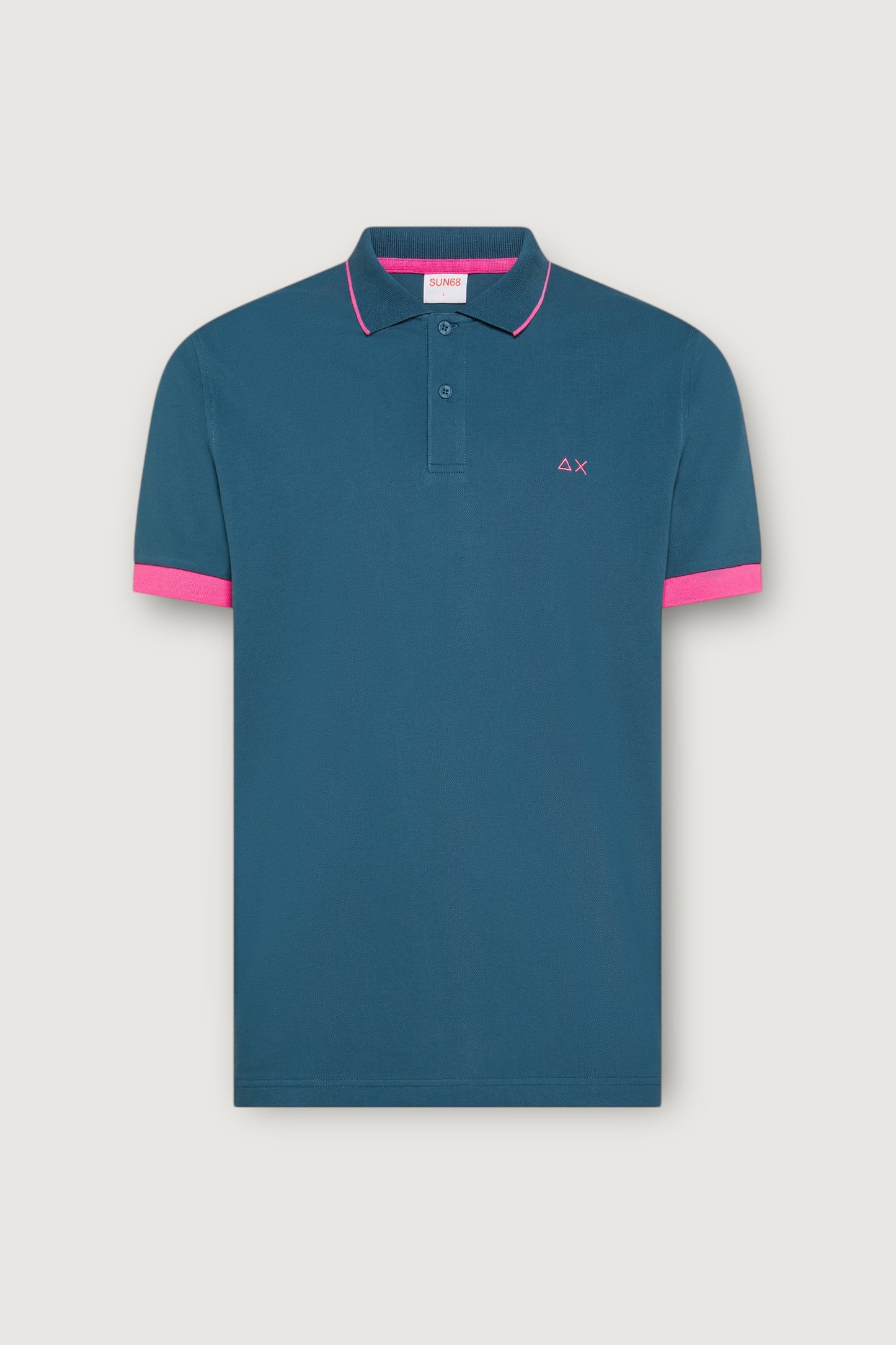 Polo small stripes fluo s/s