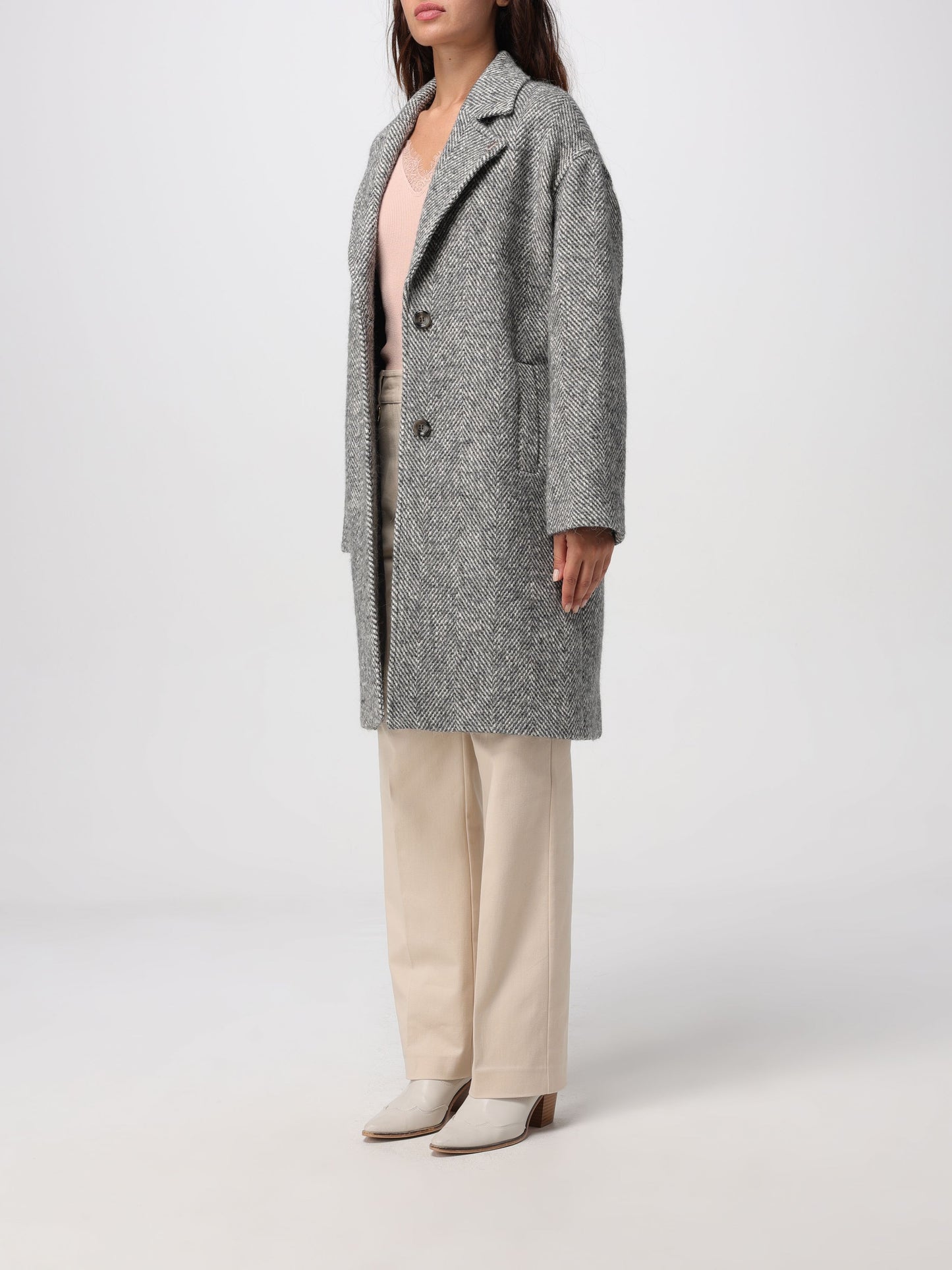 Cappotto con cintura