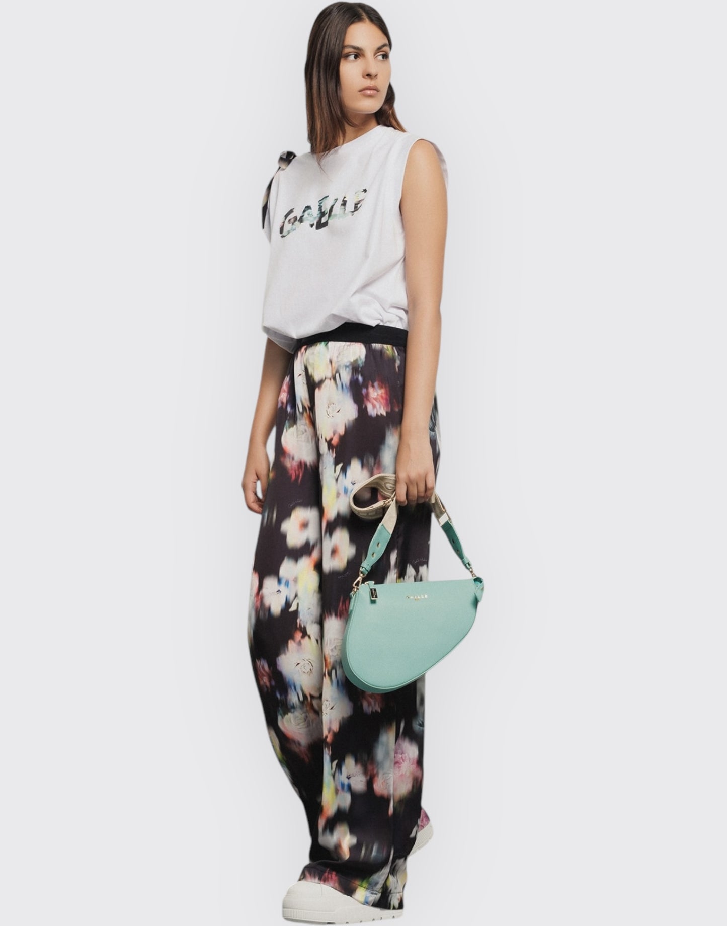 Pantalone morbido in raso