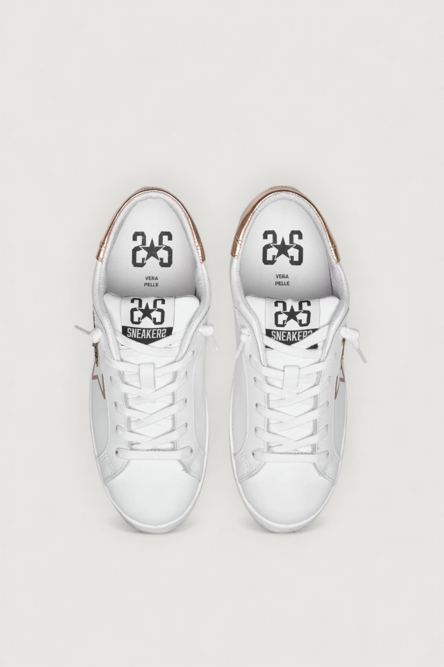 2STAR-2SD4896 091-SNEAKERS PRIME STAR BIANCO/RAME