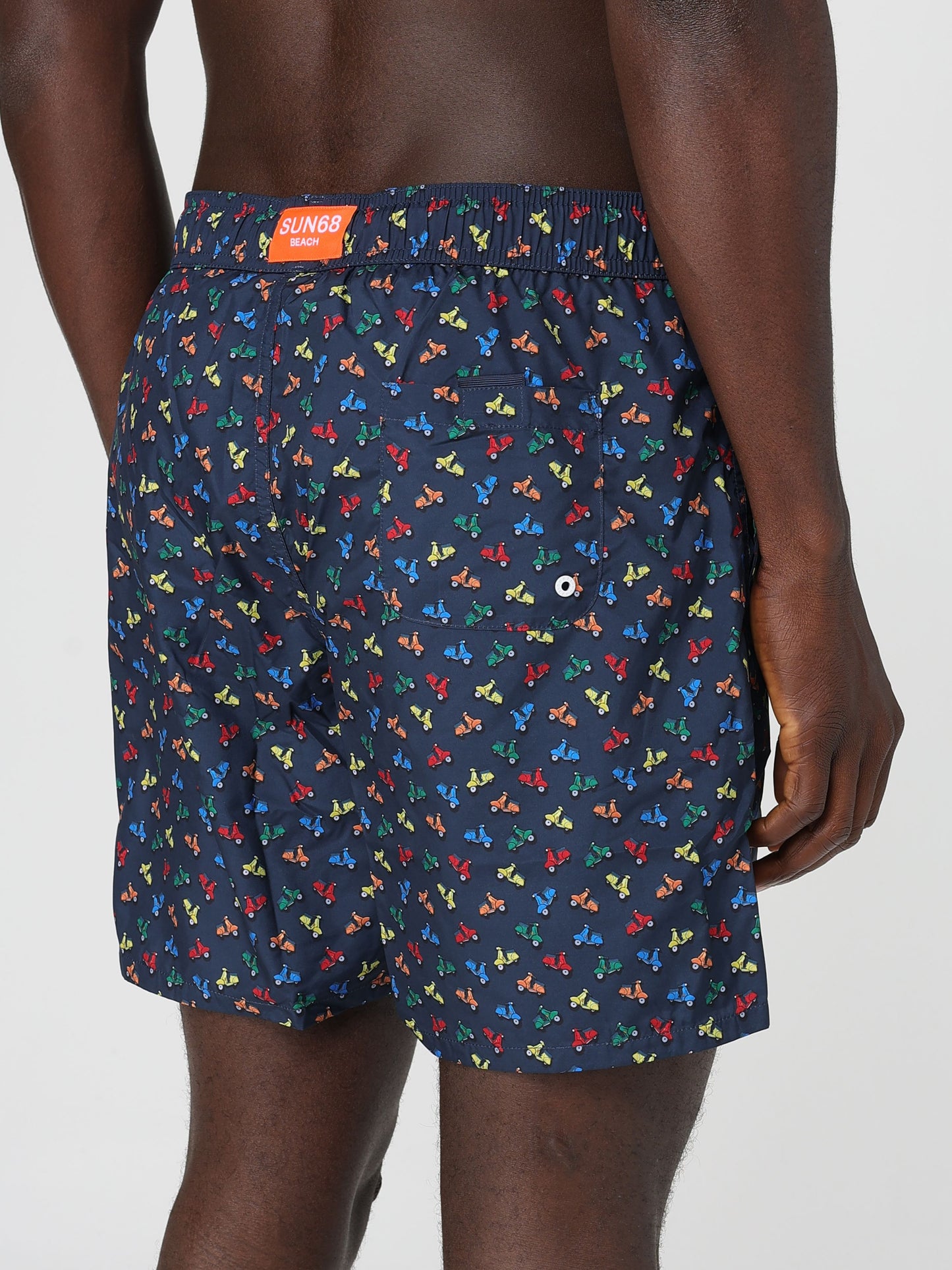 Swim pant tie pattern