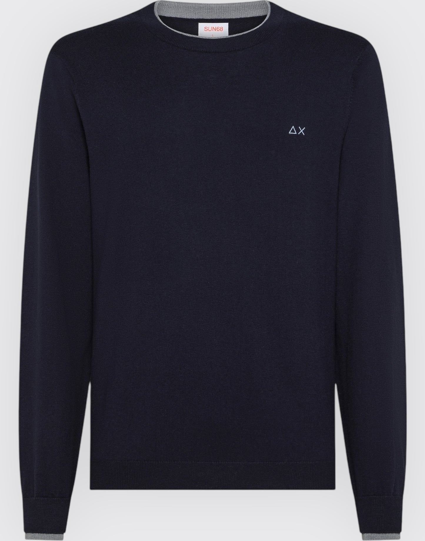 Round sweater double rib l/s