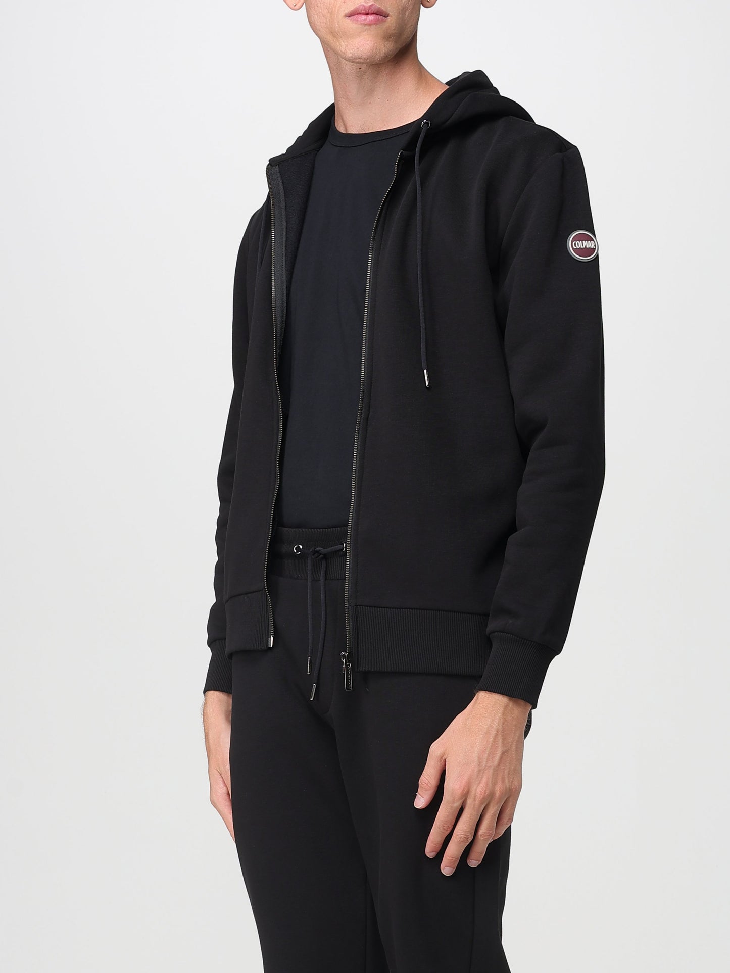 Felpa full zip con cappuccio