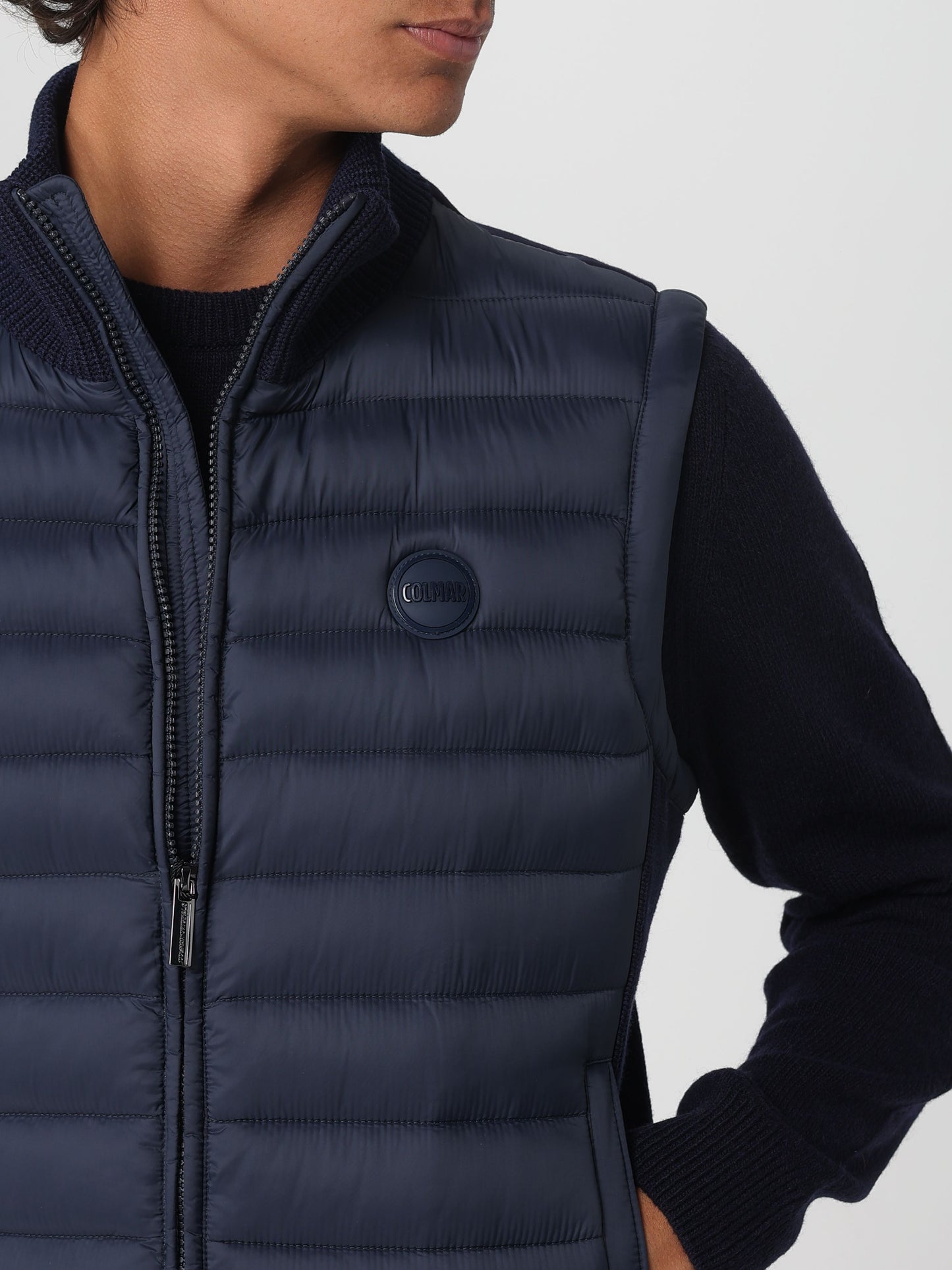 Gilet multimateriale