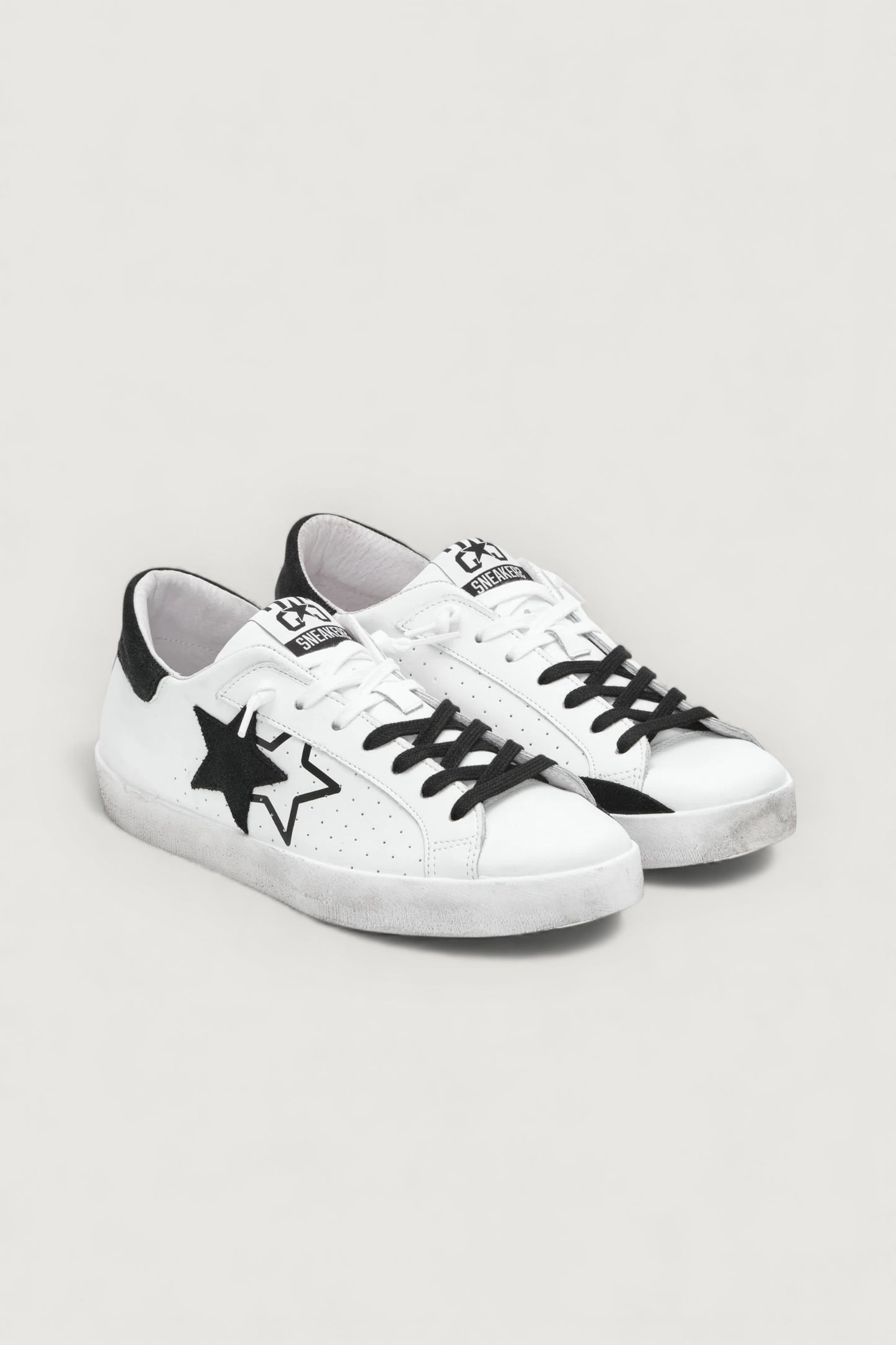 Sneakers prime star bianco/nero