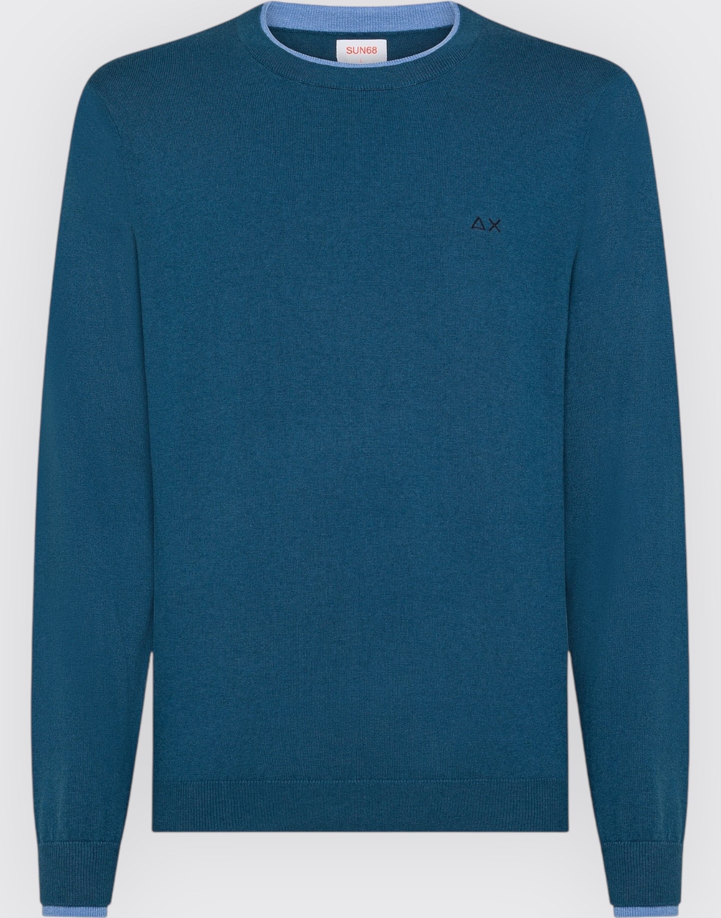 Round sweater double rib l/s