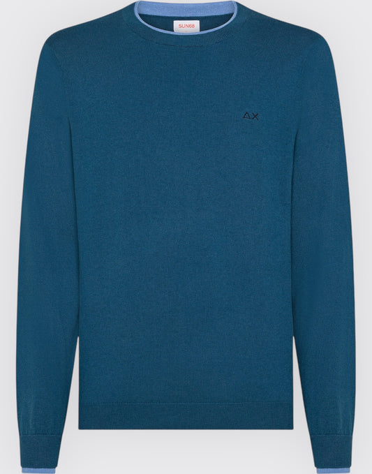 Round sweater double rib l/s