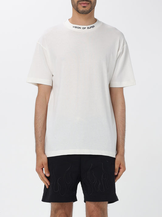 T-shirt basic con logo ed etichetta in metallo