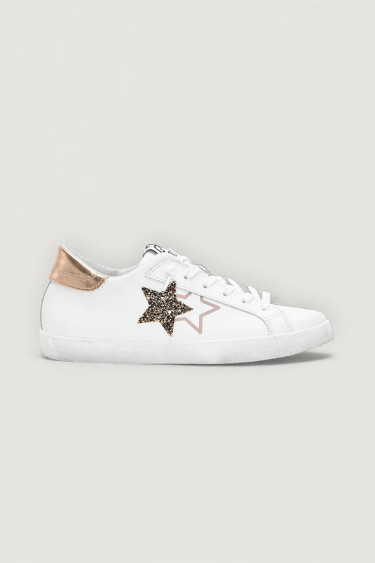 Sneakers prime star bianco/rame