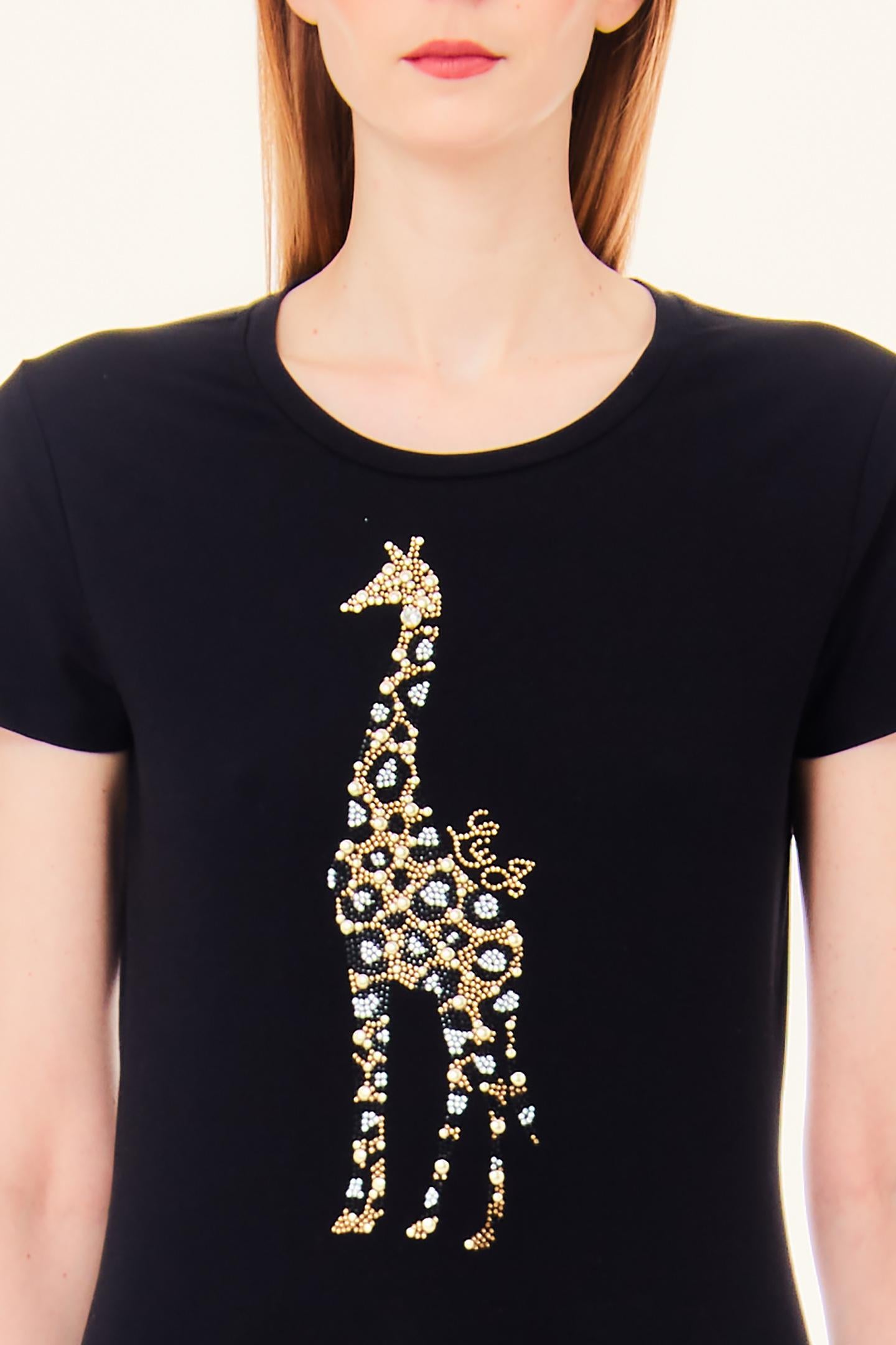 T-shirt moda m/c giraffe