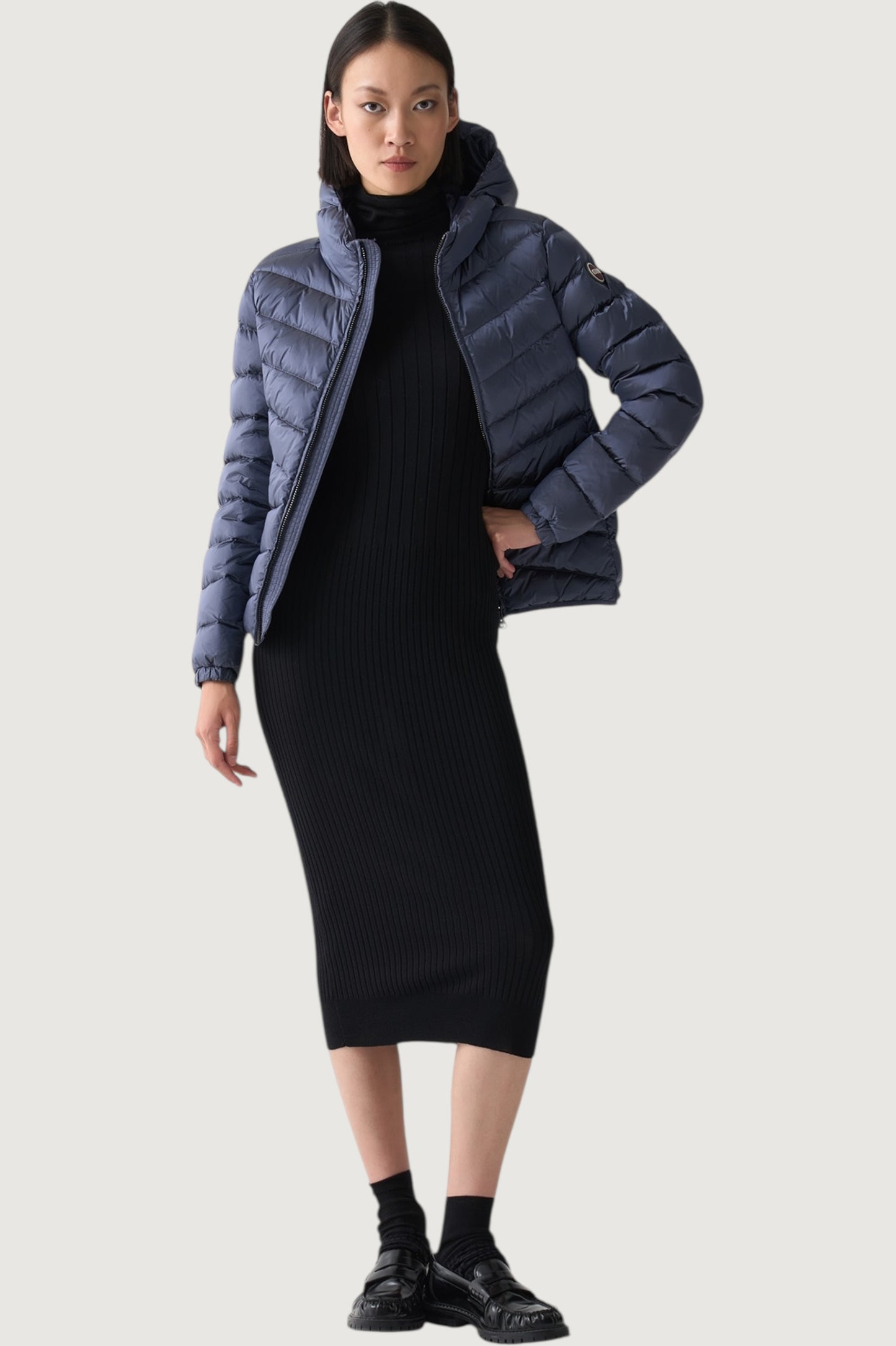 Piumino con cappuccio