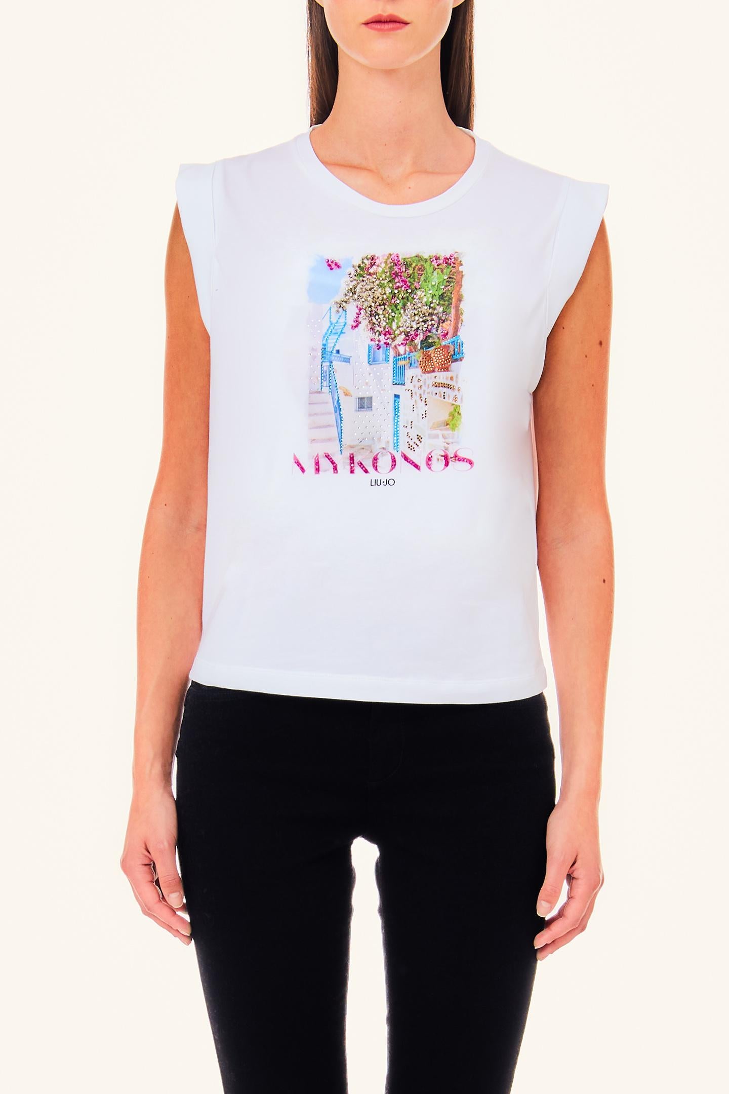 T-shirt moda m/c mykonos