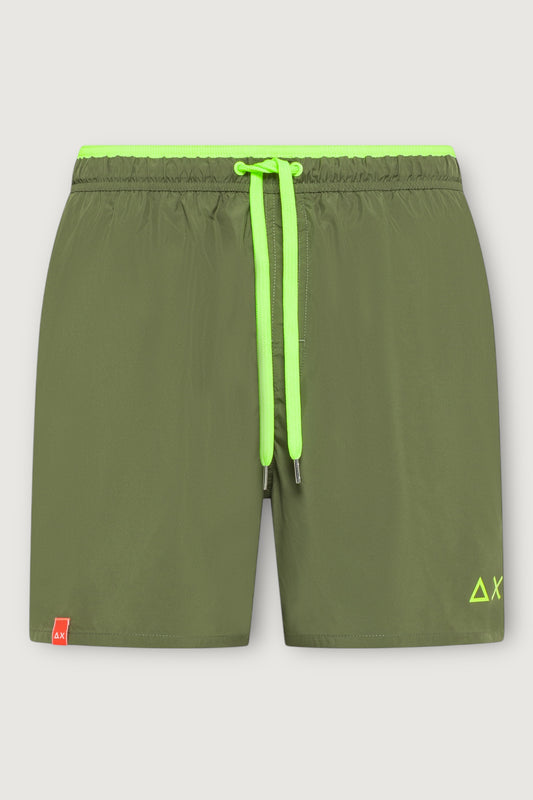 Swim pant fluo detail waistband