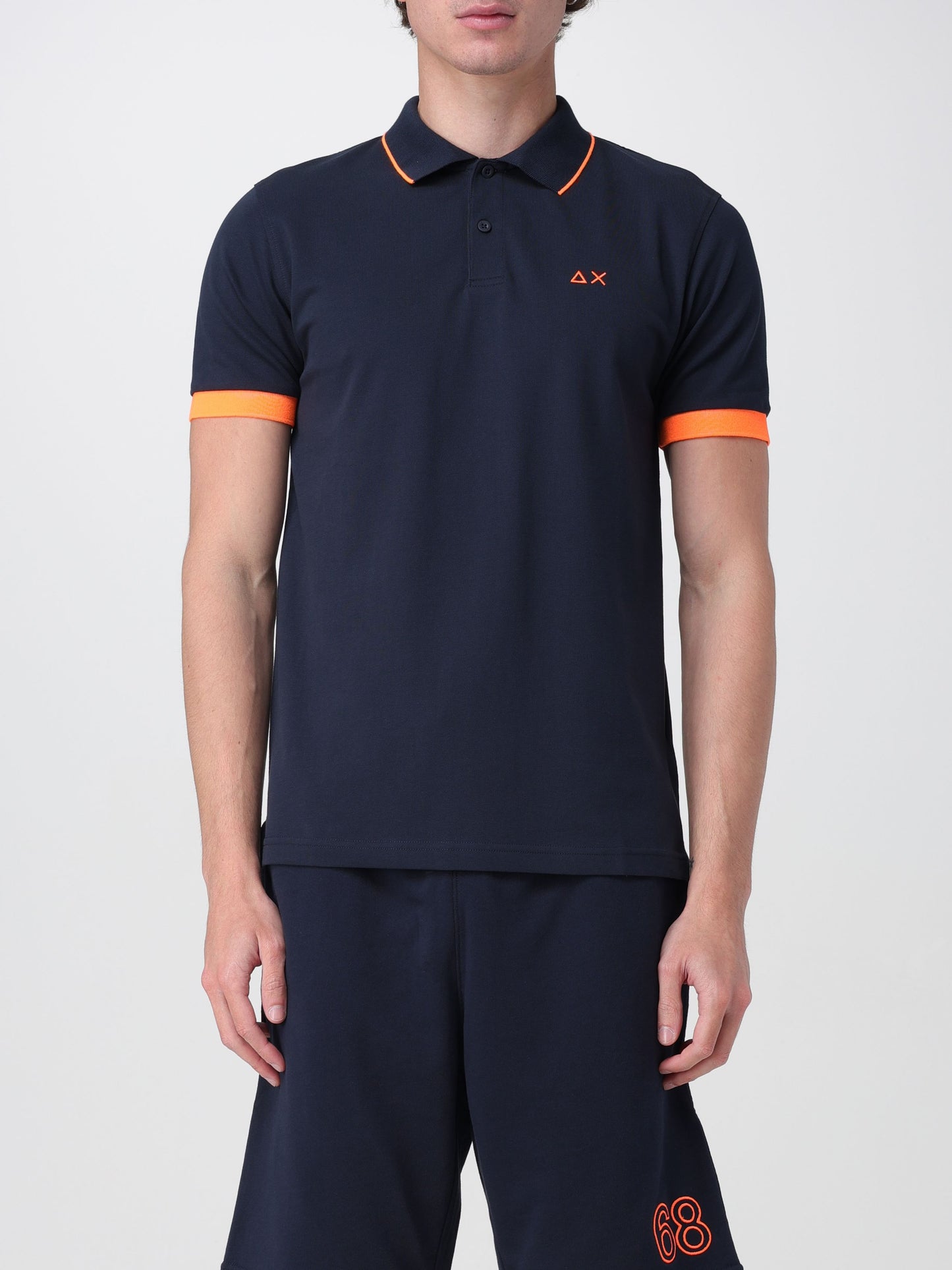 Polo small stripe fluo