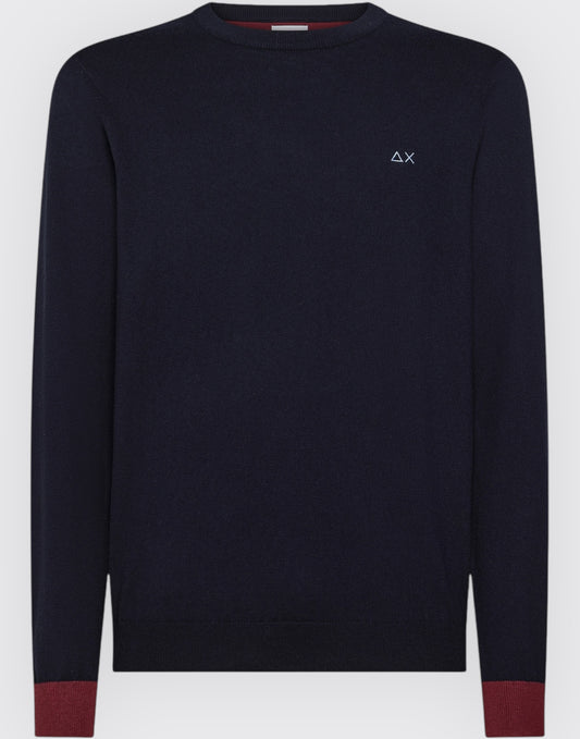 sweater elbow contrast l/s