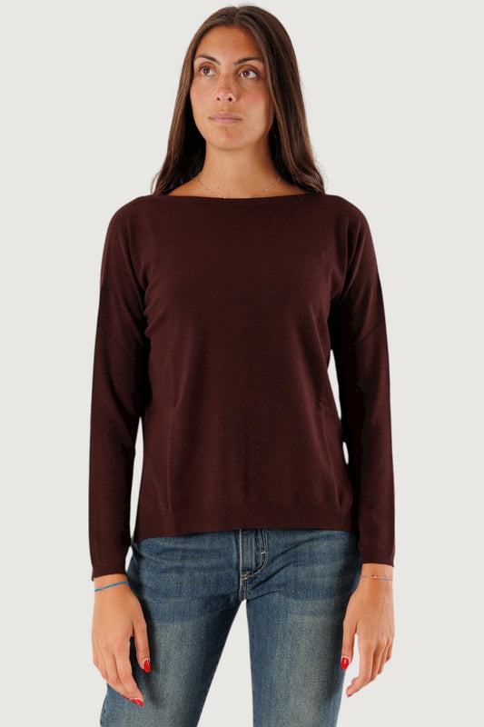 Maglia spacchi laterali moro