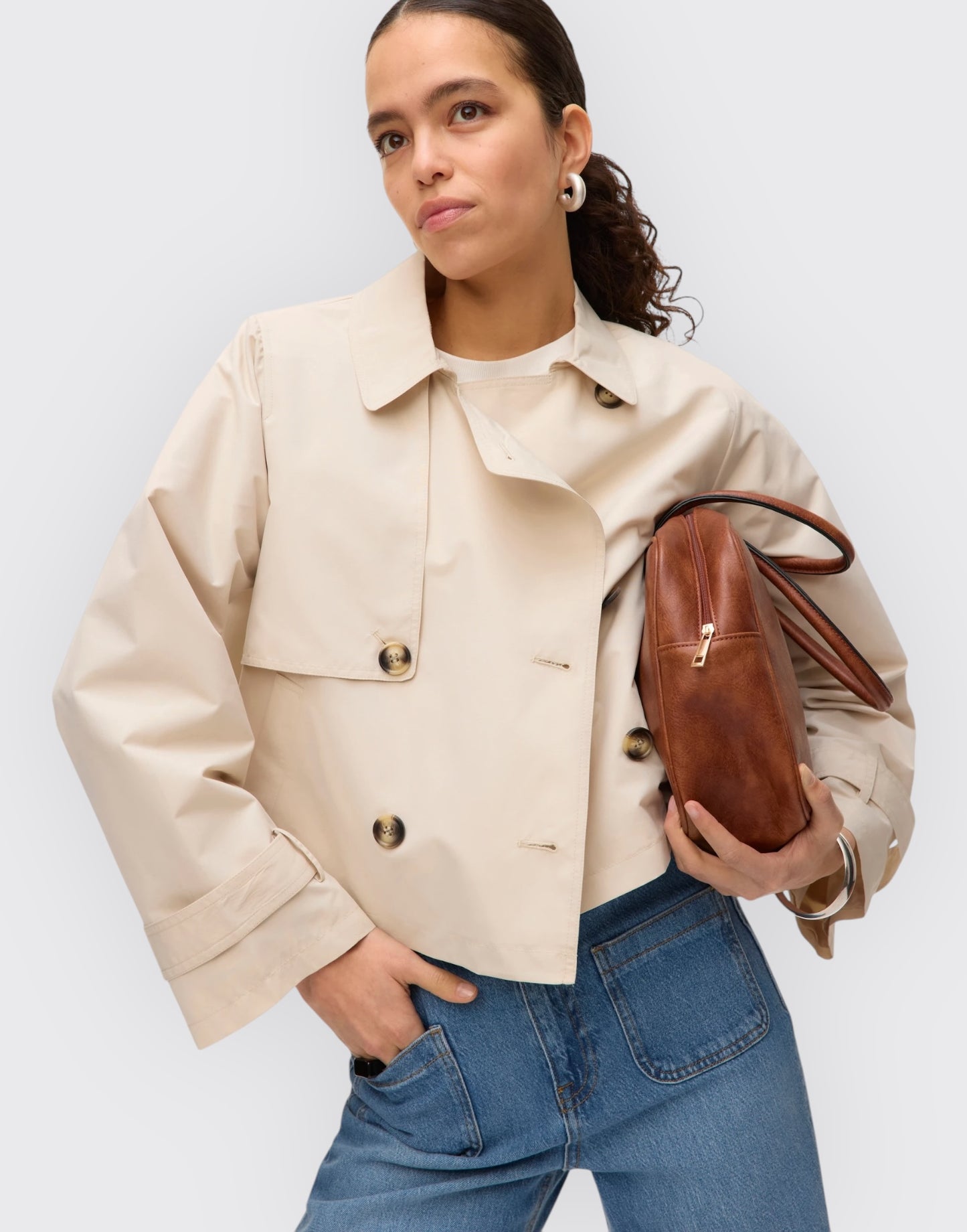 Zoamarie short trenchcoat