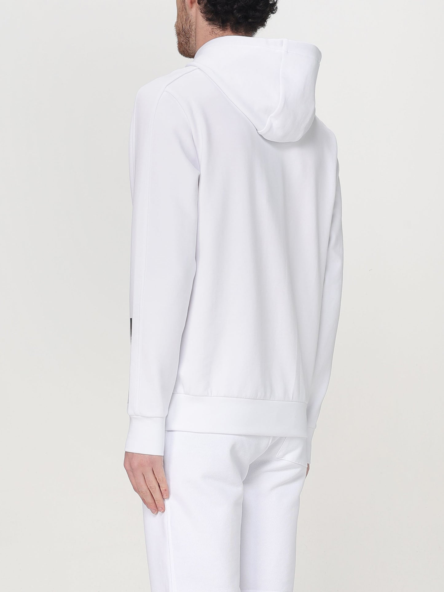 Hoodie  in interlock elasticizzato