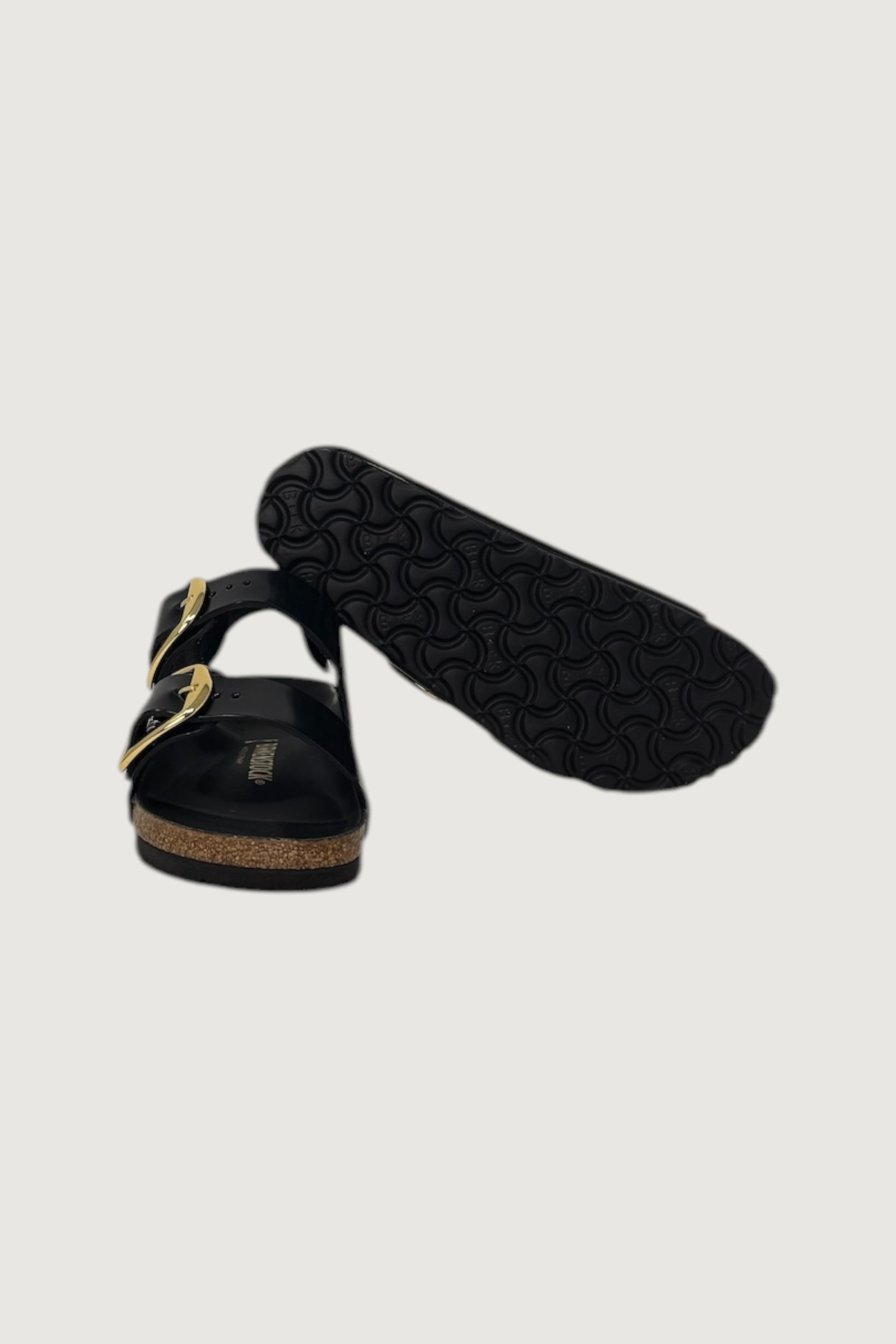 BIRKENSTOCK-1024211 BLACK-MILANO BIG BUCKLE SHINE 