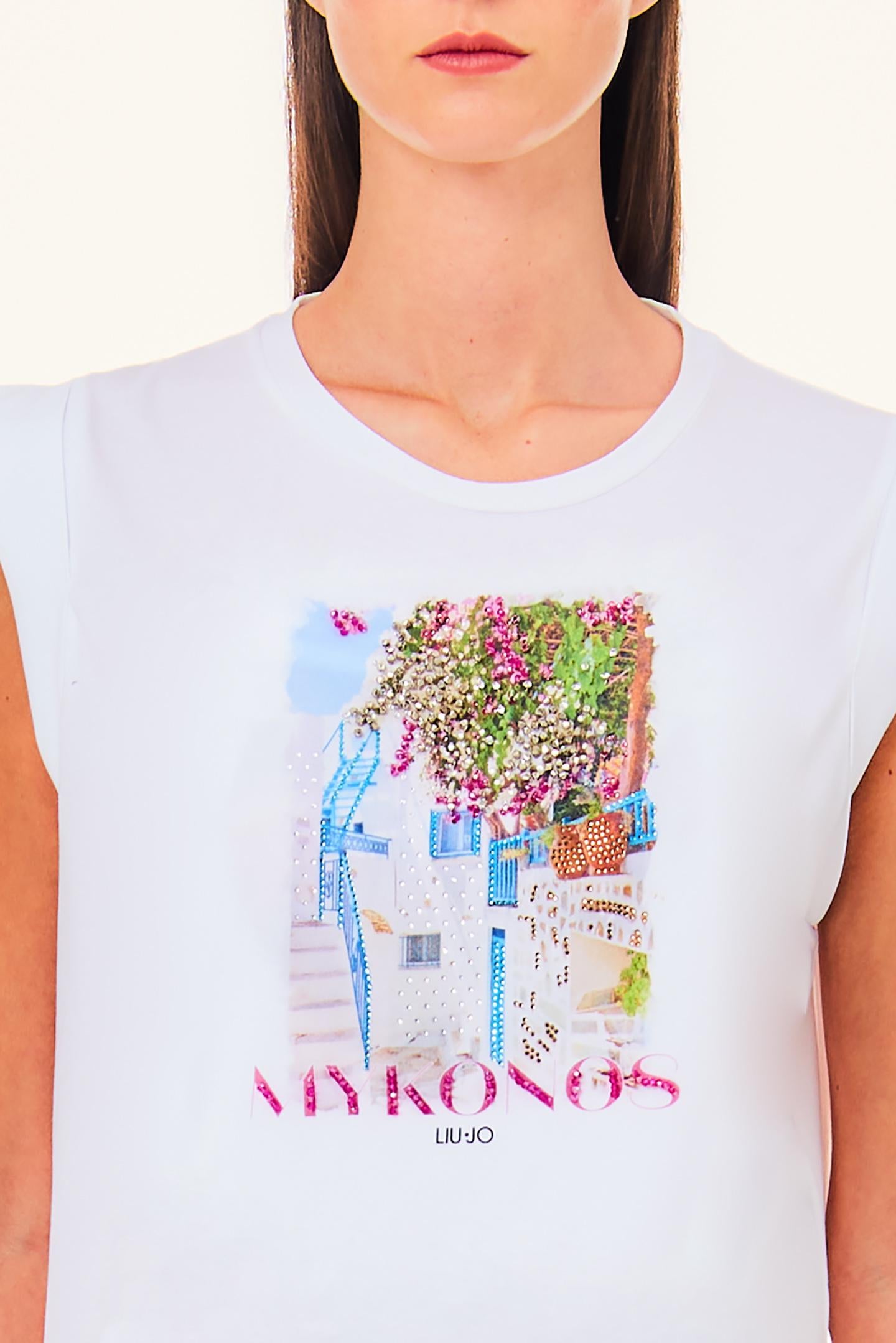 T-shirt moda m/c mykonos