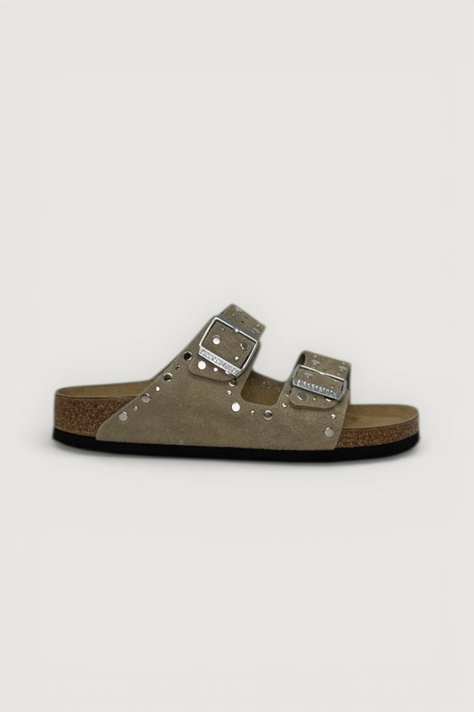 BIRKENSTOCK-1029390 TAUPE-ARIZONA RIVET 