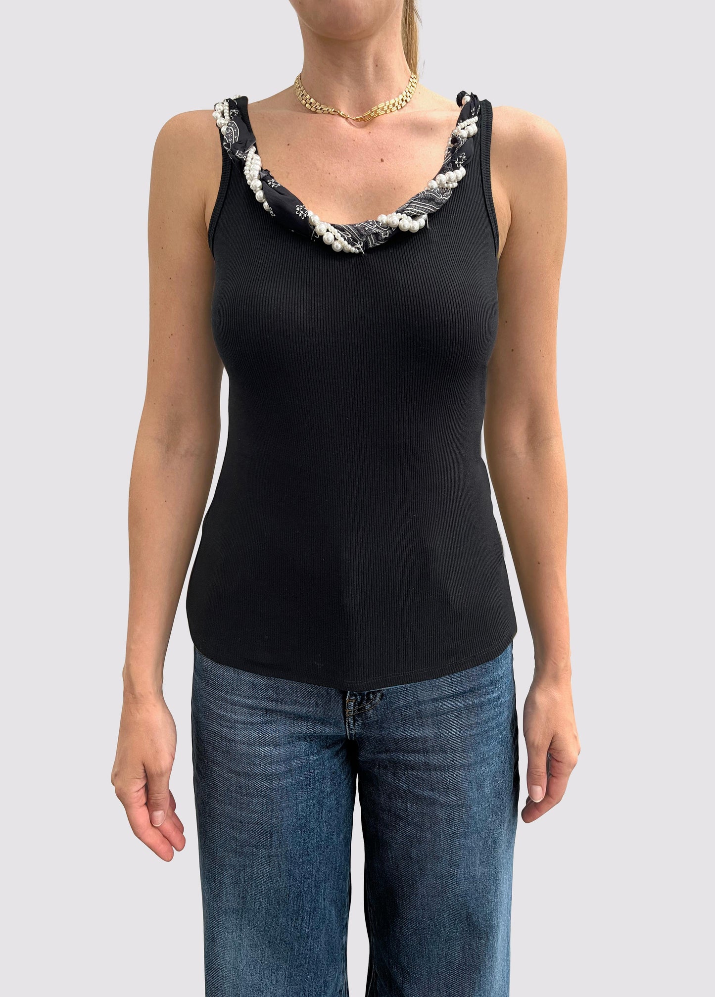 LIU JO BLUE DENIM-UA6354J4822 P9713-BASIC T-SHIRT