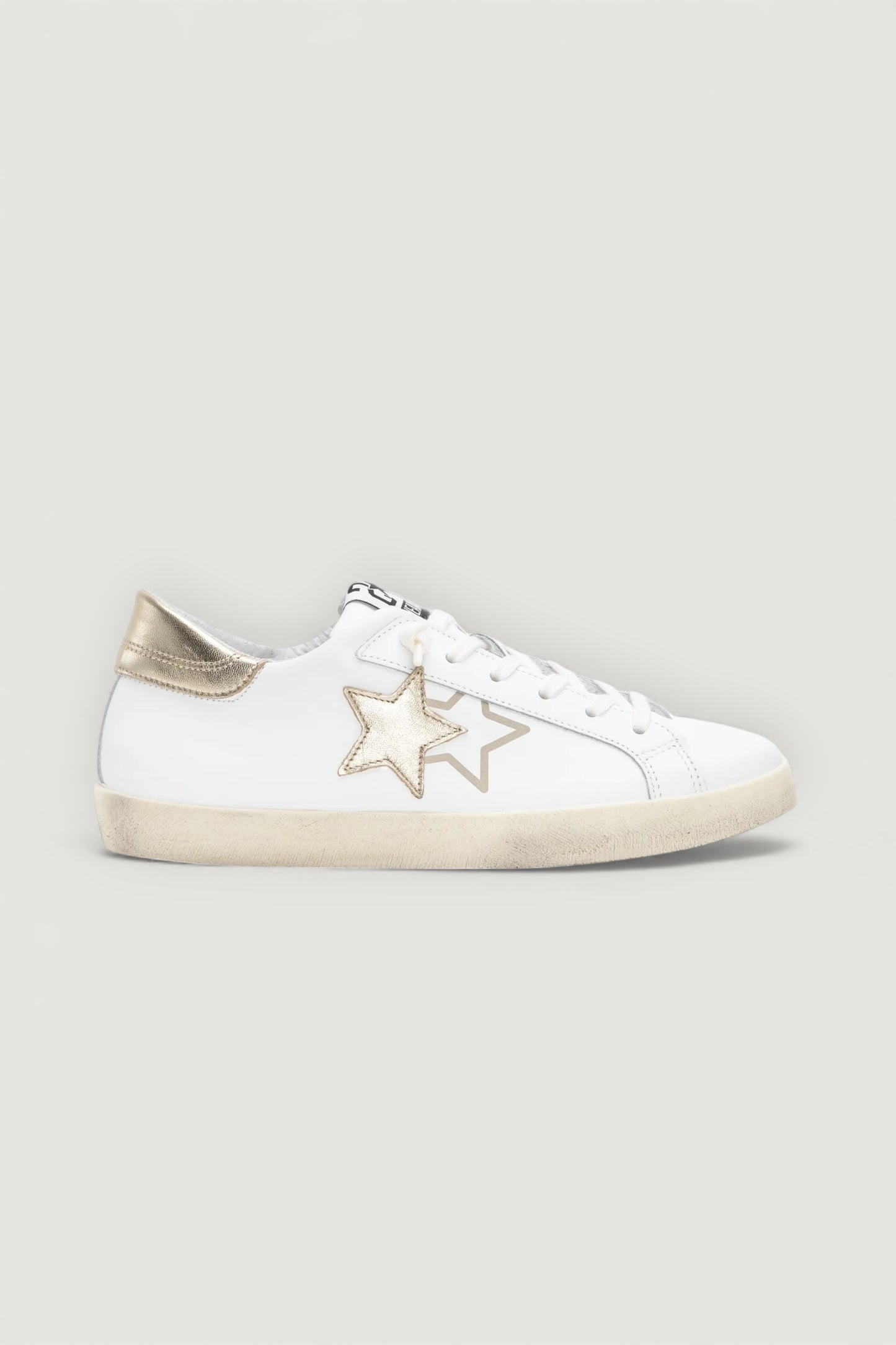 Sneakers prime star bianco/oro