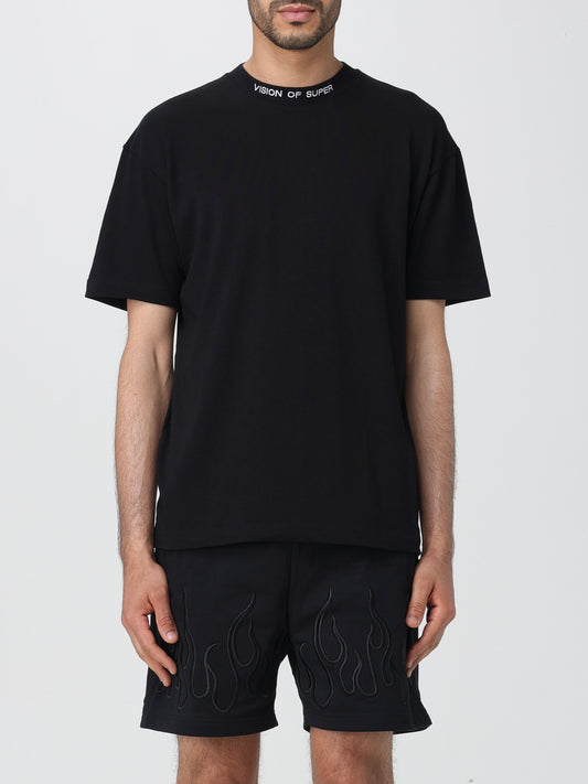 T-shirt basic con logo ed etichetta in metallo