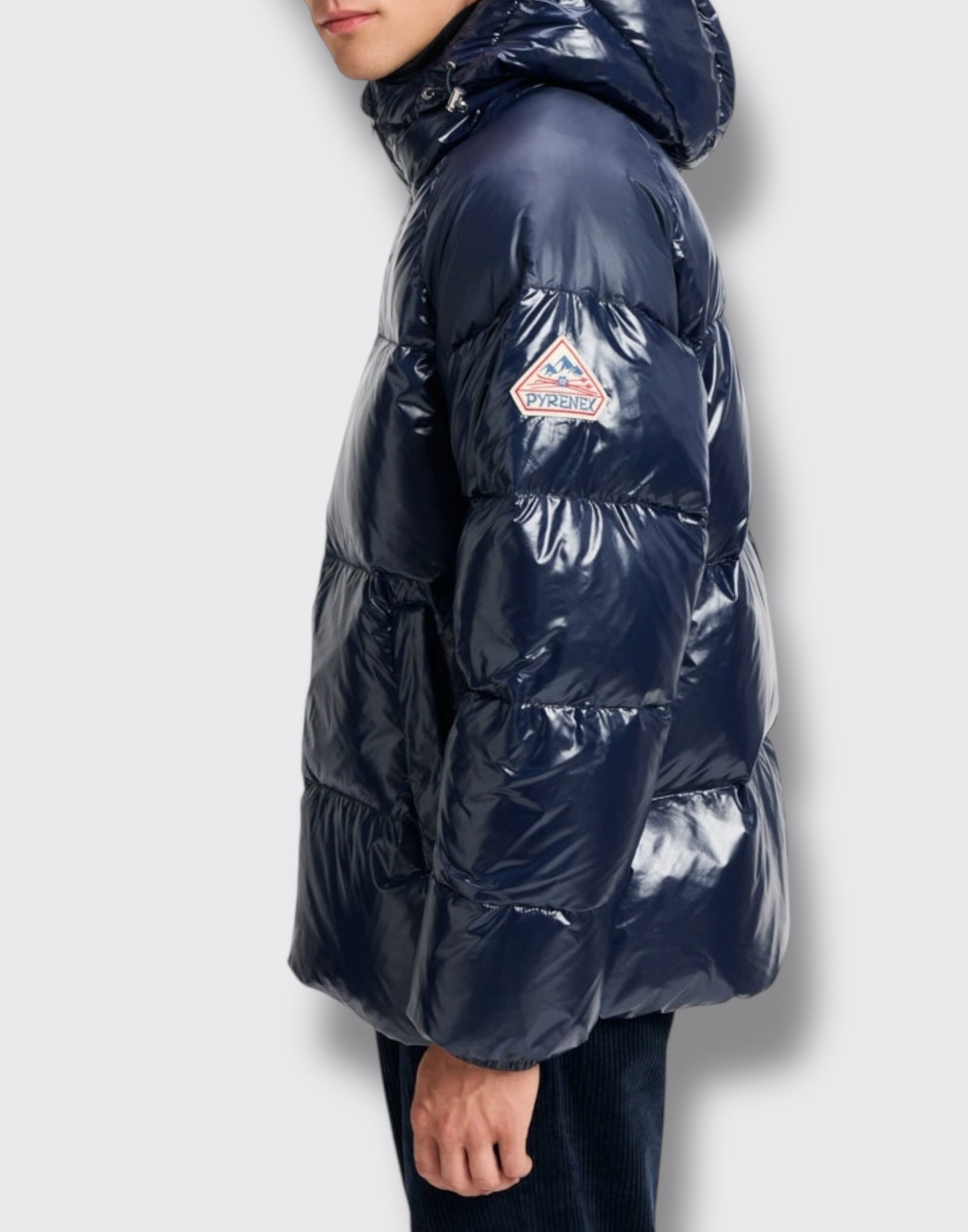 Piumino unisex con cappuccio pyrenex sten amiral