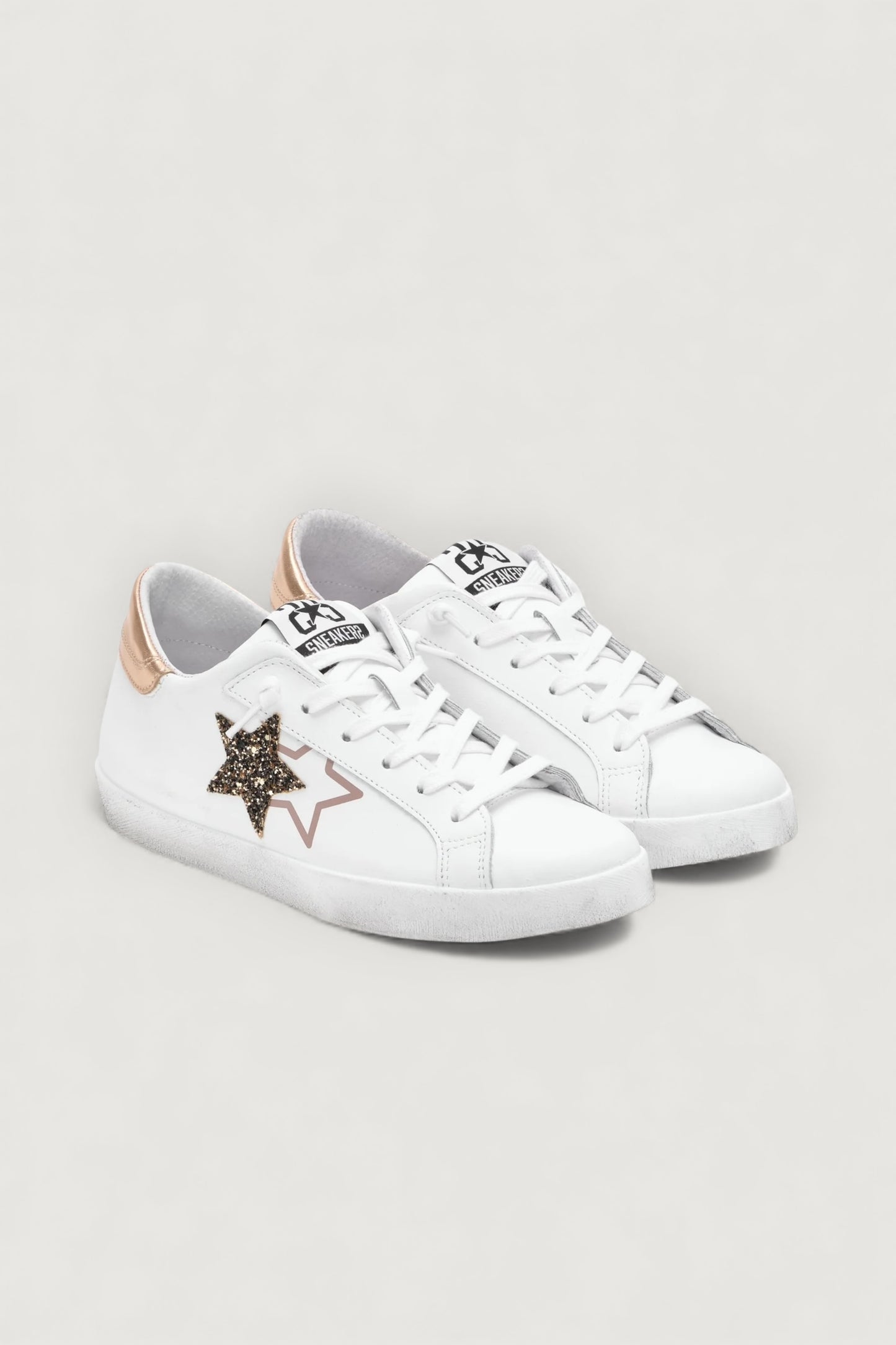 Sneakers prime star bianco/rame