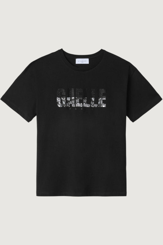 T-shirt con strass