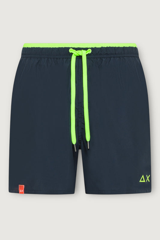 Swim pant fluo detail waistband
