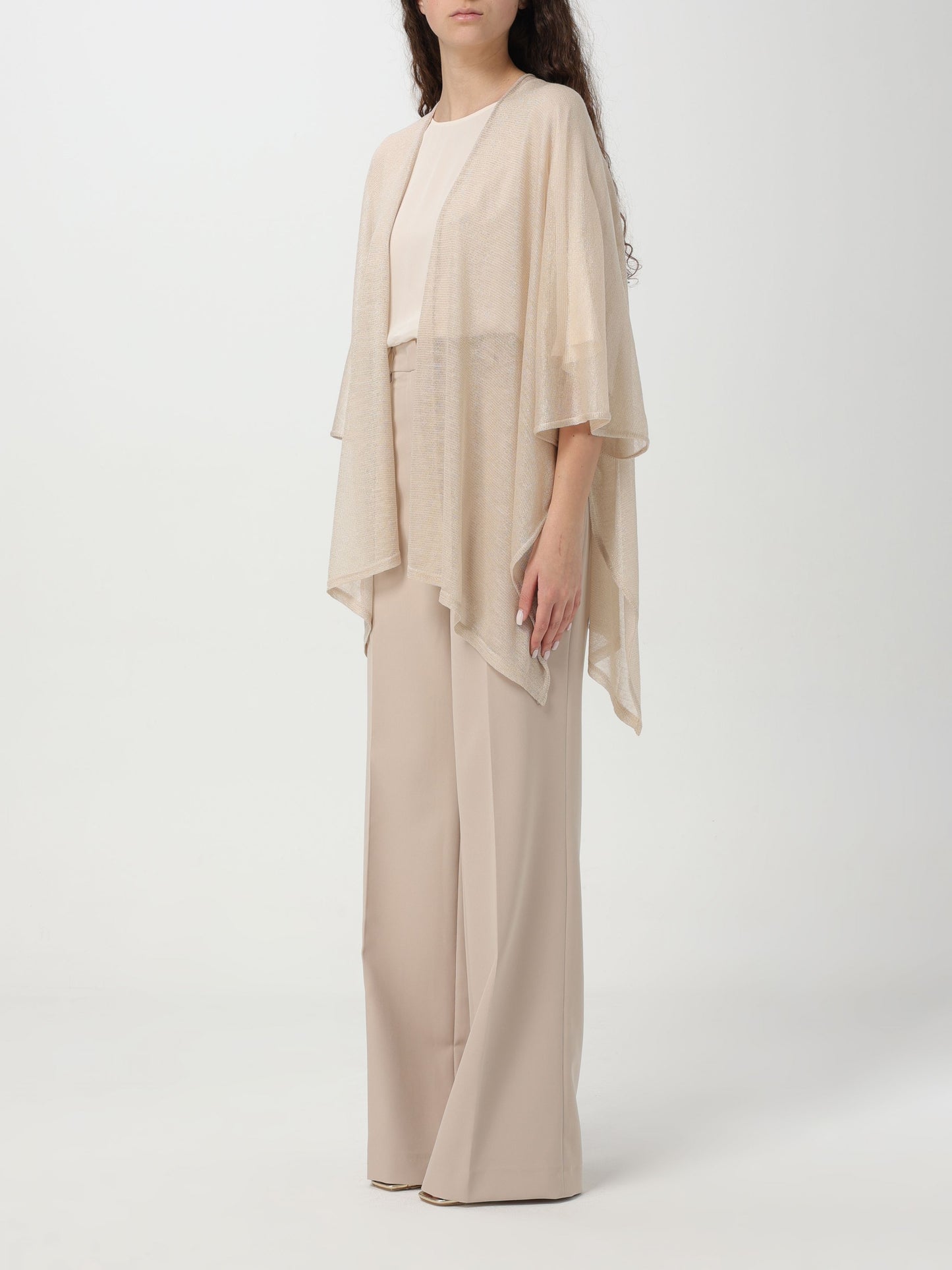 Poncho knitwear lurex