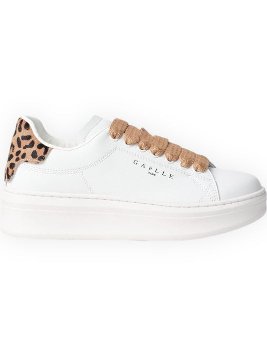 Sneakers con inserto animalier