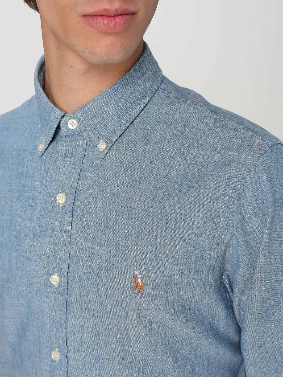 POLO RALPH LAUREN UOMO-710548538 001-Camicia in chambray