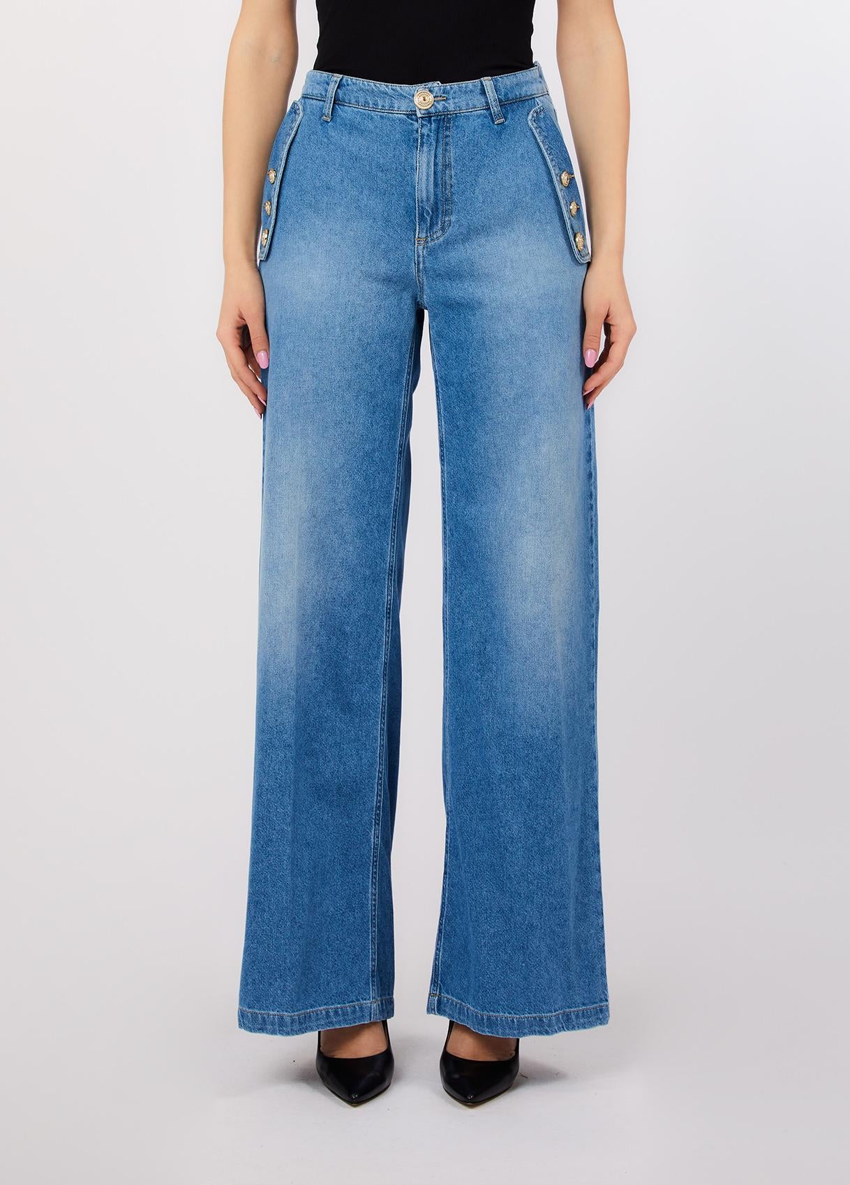 LIU JO BLUE DENIM-UA6257D0326 78968-PANTS