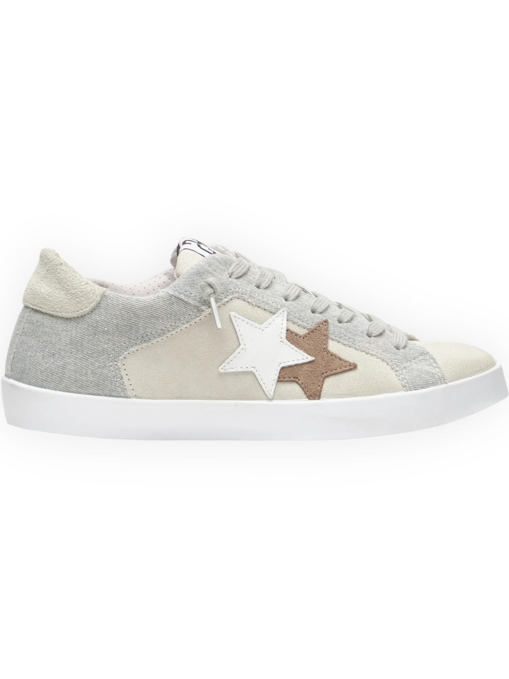 Sneaker basic grigia stella marrone