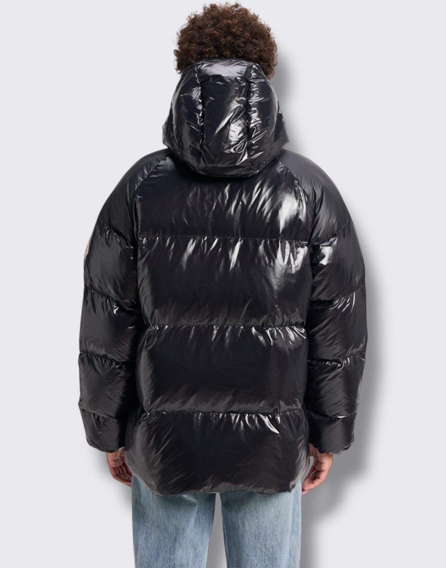 Piumino unisex con cappuccio pyrenex sten nero