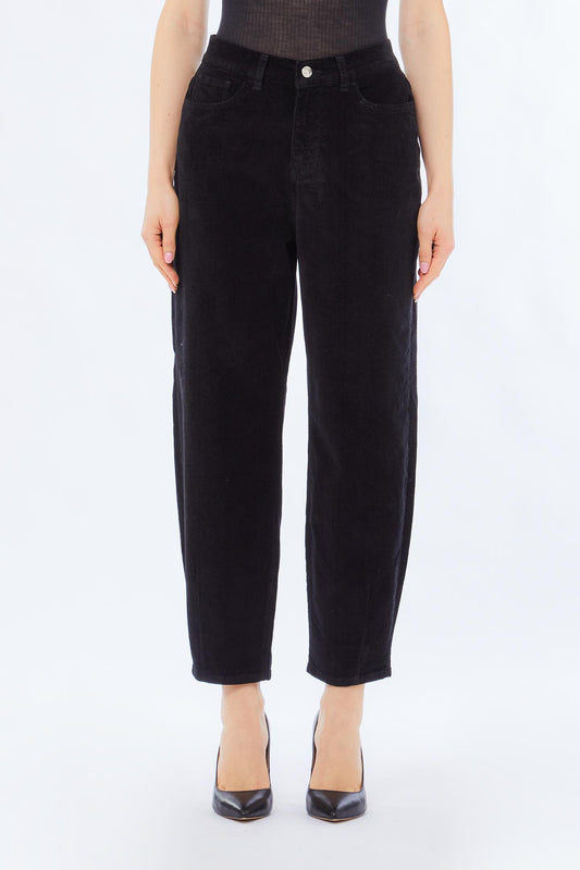 Pant. new barrel h.w. velluto