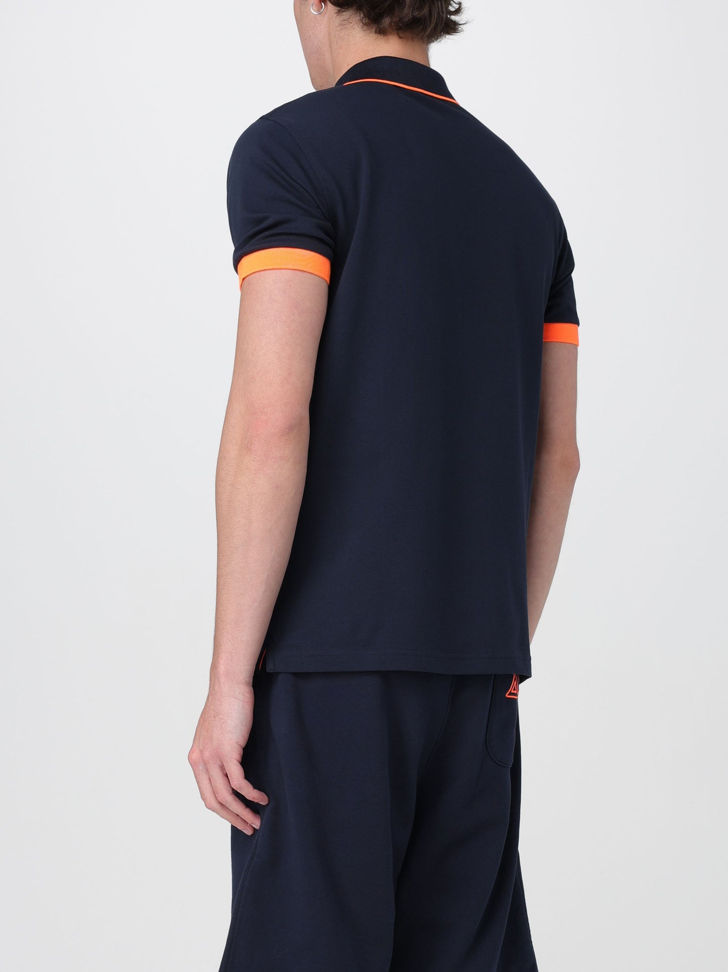 Polo small stripe fluo