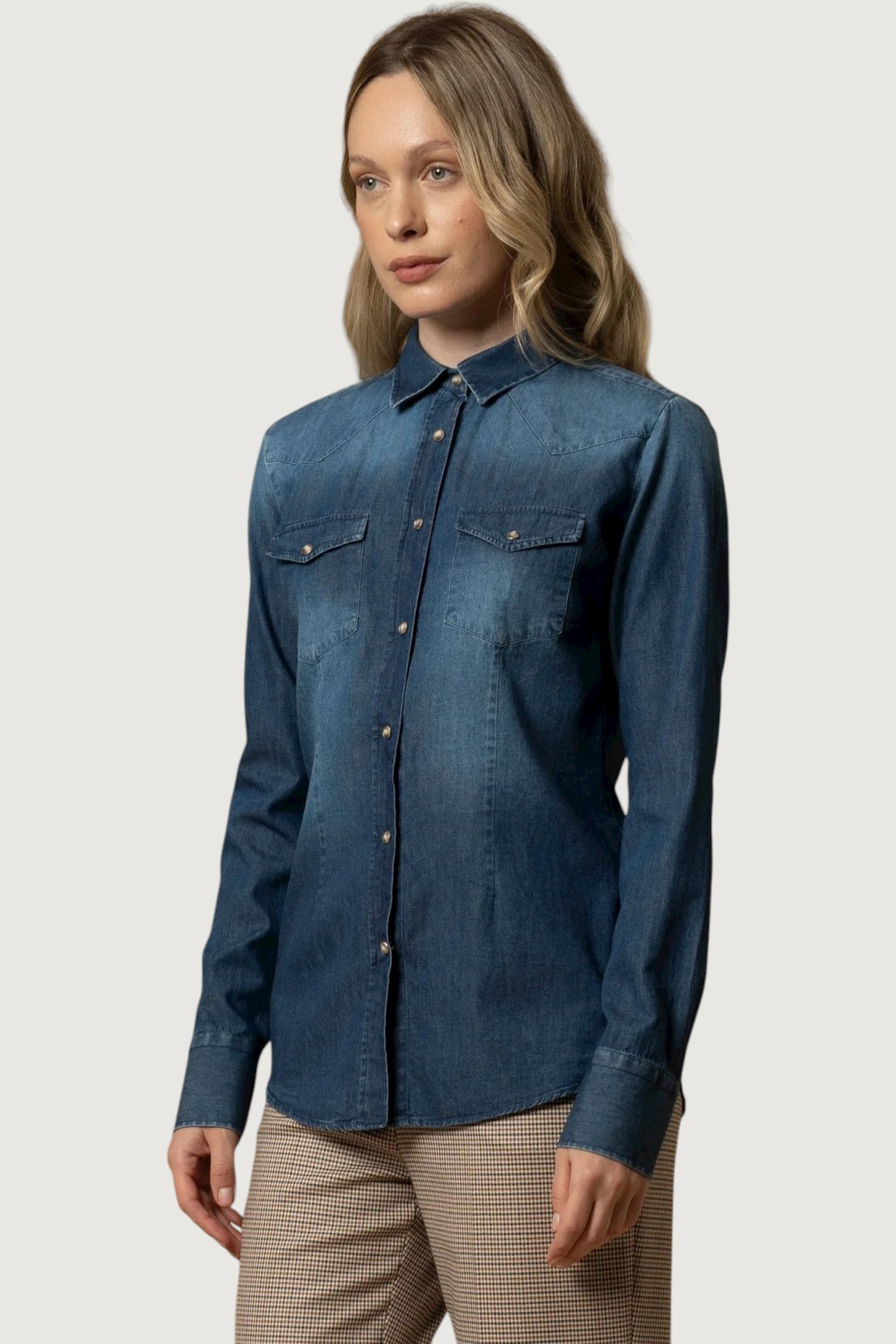 Camicia in denim egberta