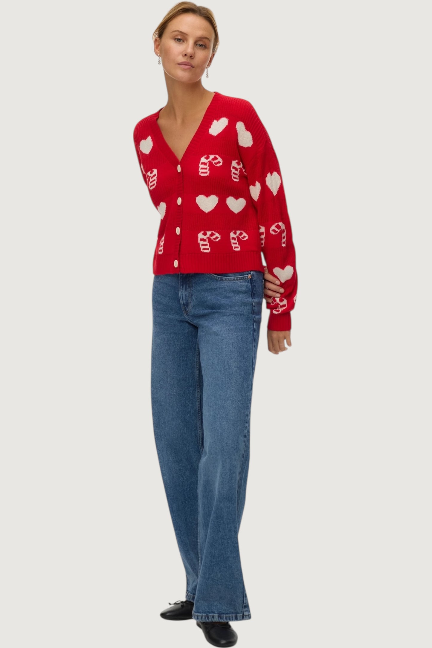 Candyhearts cardigan xmas